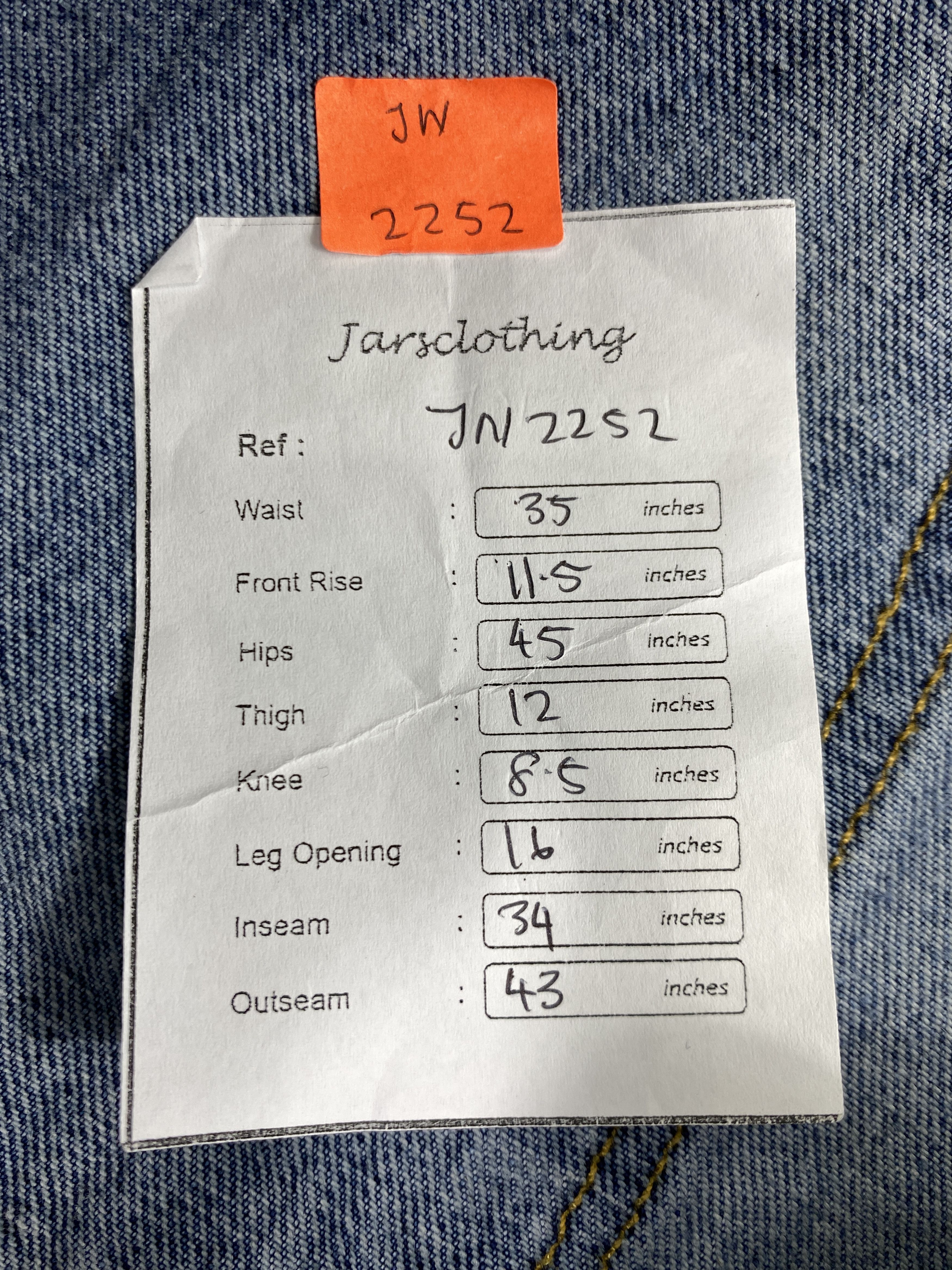 Vintage Blue Vintage Levi's 501 Jeans 35x34 Denim -JN2252 Size US 35 - 8 Thumbnail