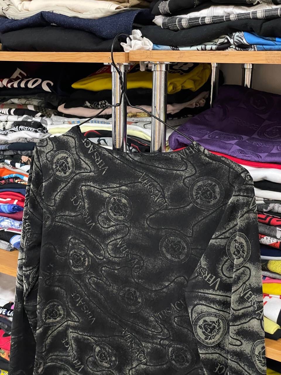Vintage Vintage Versace avant garde Y2K Monogram long sleeve Size M / US 6-8 / IT 42-44 - 8 Thumbnail