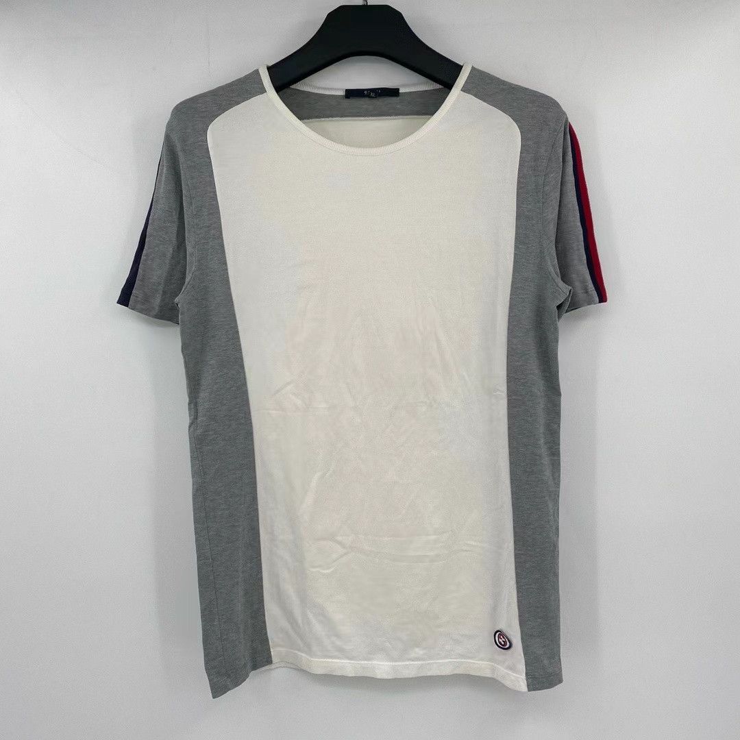Gucci Gucci hem double G badge color block short sleeves Nextarro Size US XL / EU 56 / 4 - 1 Thumbnail