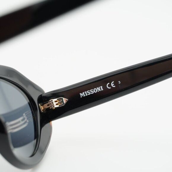 Missoni Missoni MIS 0131/S 0807 IR Sunglasses Black Cat Eye Frame Size ONE SIZE - 3 Thumbnail