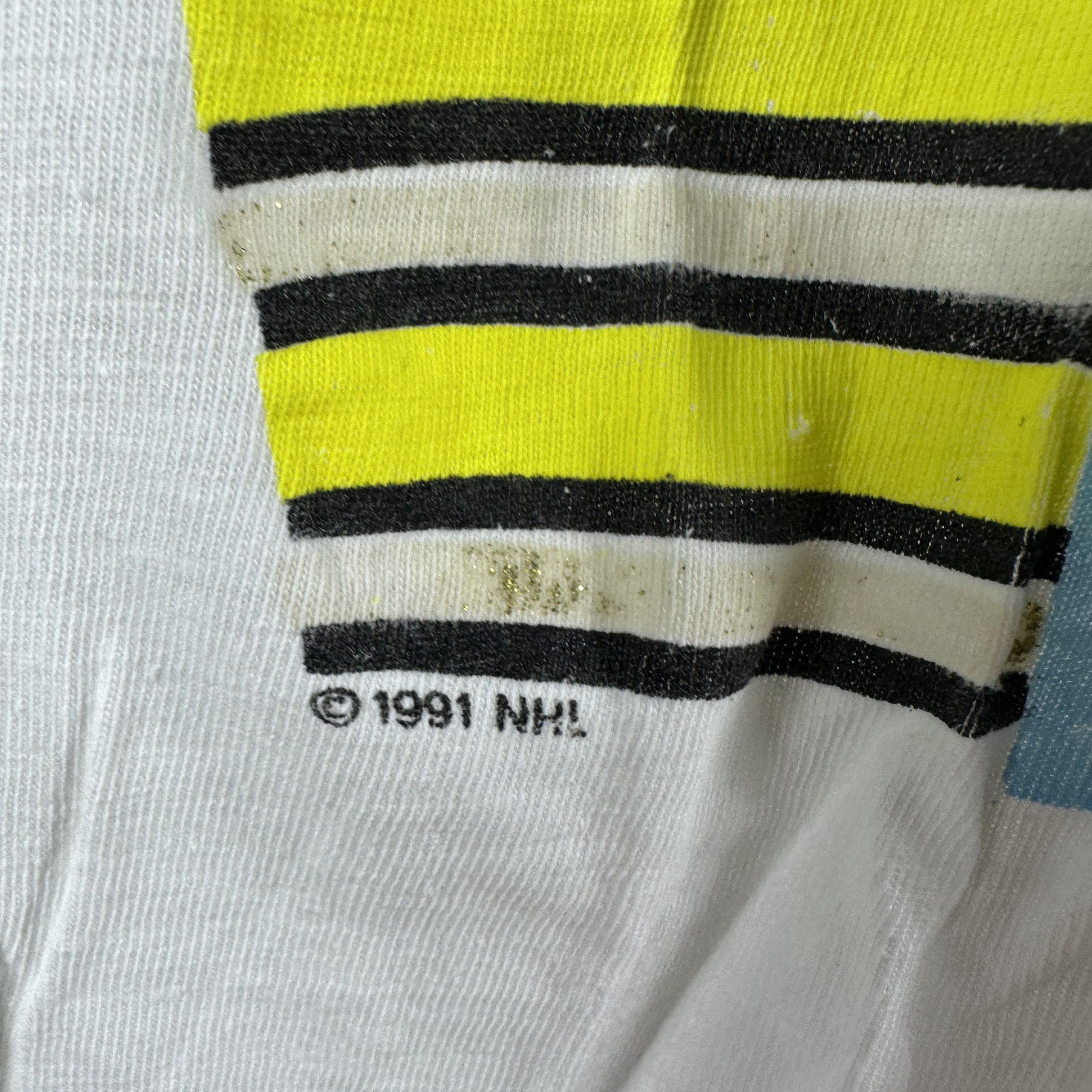 Vintage ​​​1991 Pittsburgh Penguins NHL Hockey World Champions Tee Size US XL / EU 56 / 4 - 5 Thumbnail