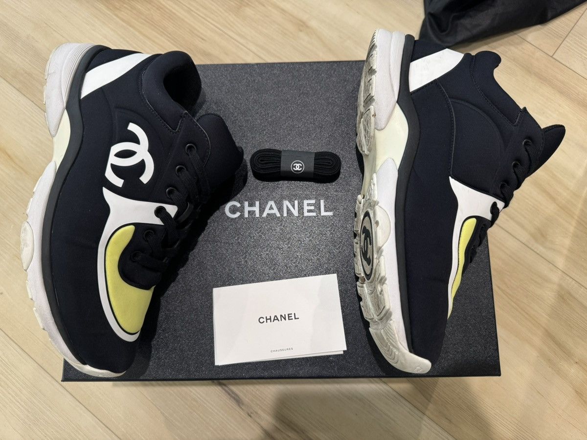 Chanel Chanel Sneakers Black/Yellow Size US 7.5 / EU 40-41 - 4 Thumbnail