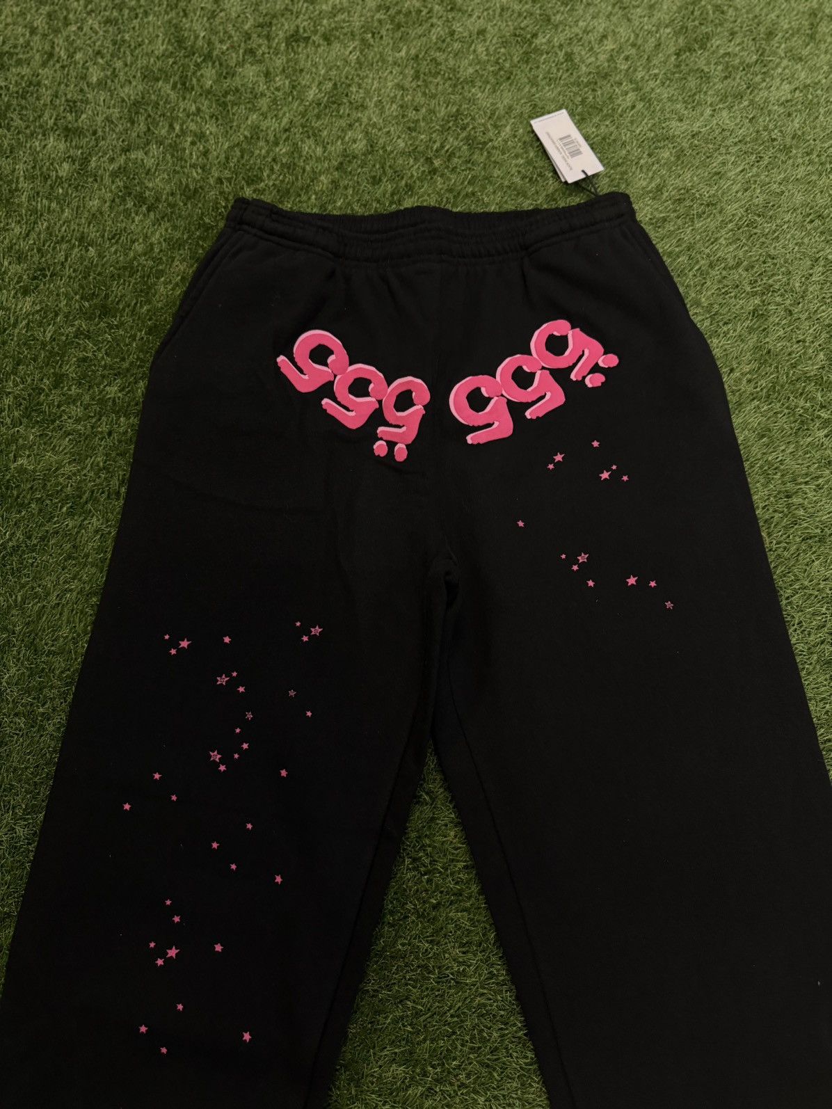 Sp5der Sp5der Worldwide Pink Black Sweatpants Size Large (NEW Size US 33 - 4 Thumbnail