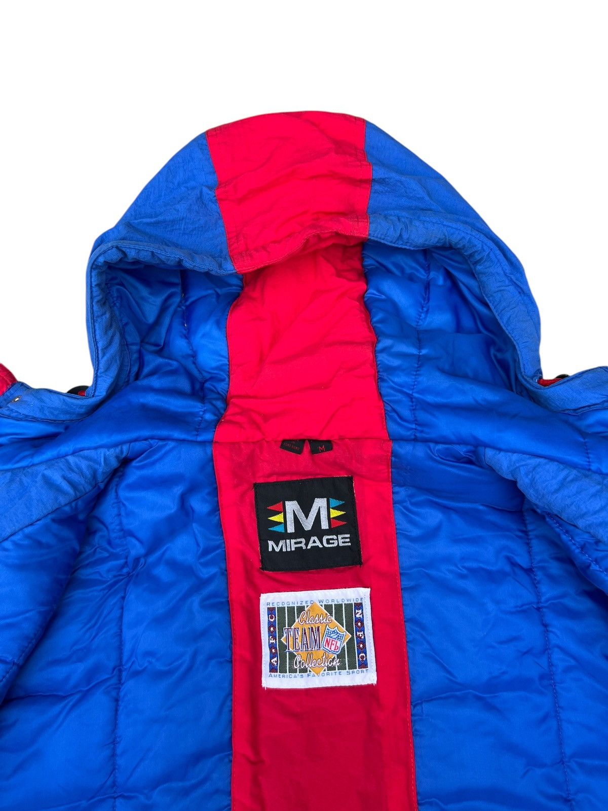 Mirage Vintage 90s NFL NY Giants Big Logo Puffer Jacket Hoodie Size US M / EU 48-50 / 2 - 21 Thumbnail