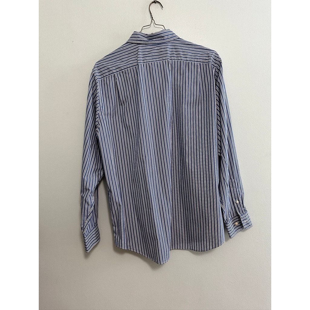 Nautica Nautica blue striped button down size L Size US L / EU 52-54 / 3 - 3 Thumbnail