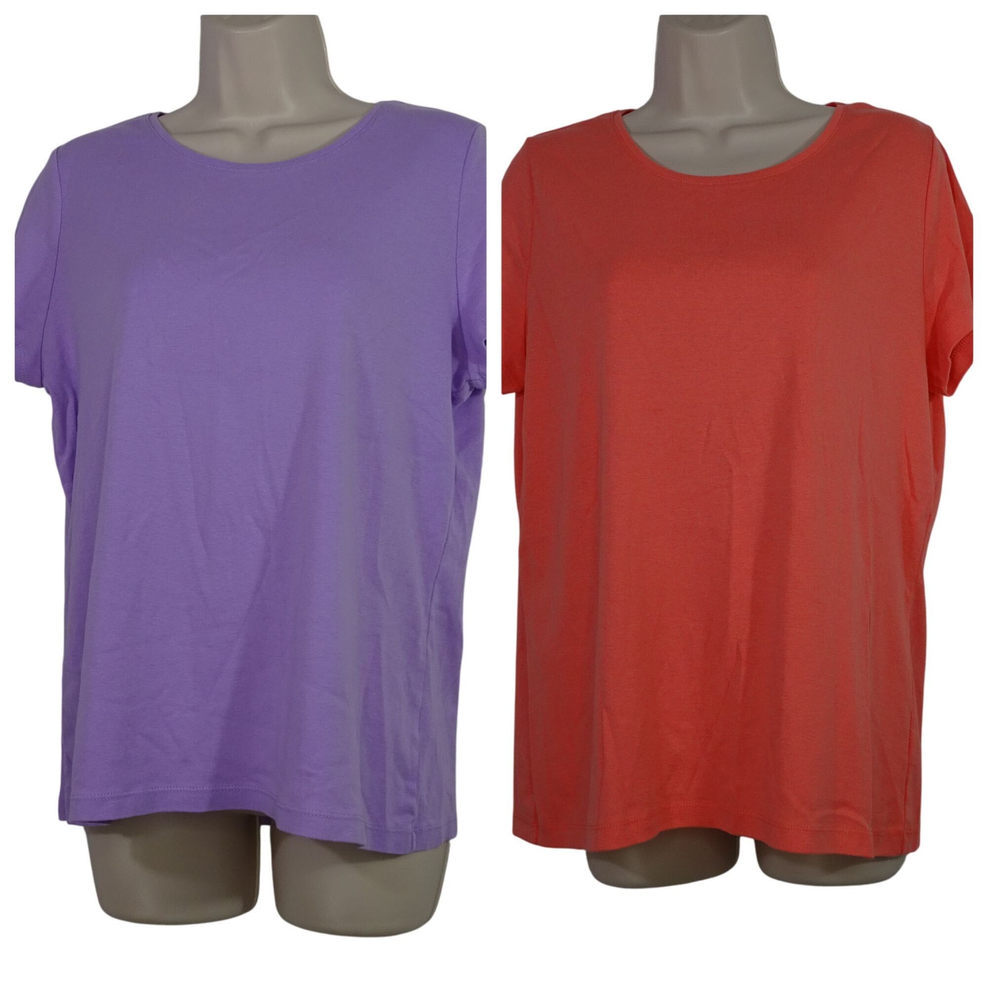 Other Lot of 2 St Johns Bay Basic Cotton T-Shirt Women Size L Size L / US 10 / IT 46 - 1 Thumbnail