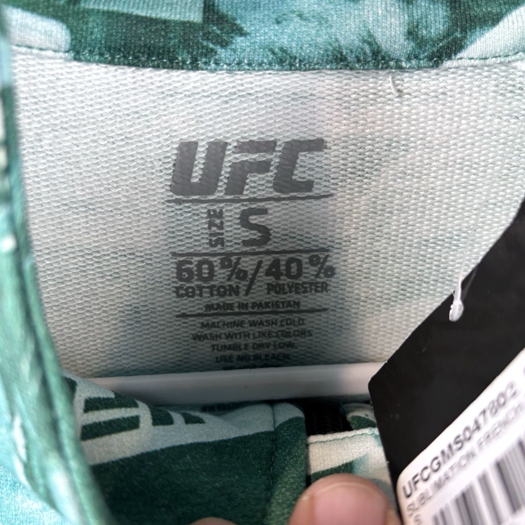 UFC UFC Sweatshirt Mens Small Green Fleece All Over Print AOP 1/4 Zip Pullover Hall Of Fame New Size US S / EU 44-46 / 1 - 4 Thumbnail
