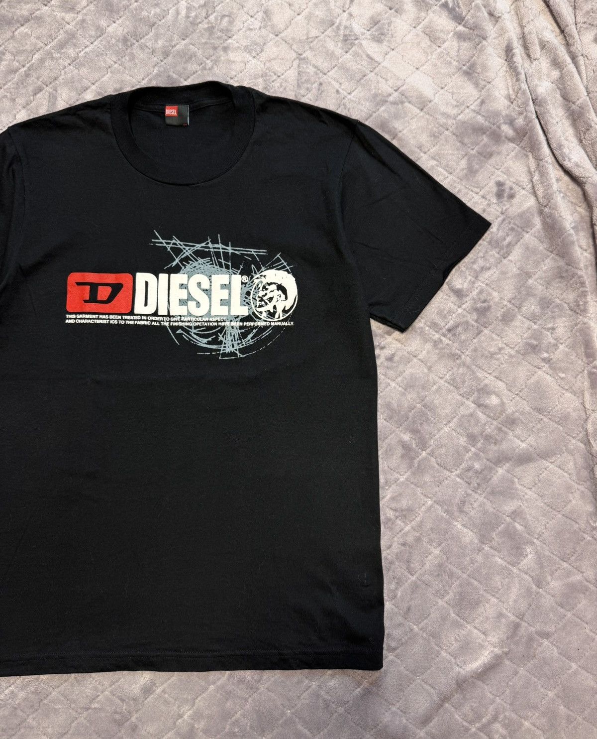 Diesel × Vintage Vintage Diesel Big Logo Tee Shirt Size US L / EU 52-54 / 3 - 3 Thumbnail