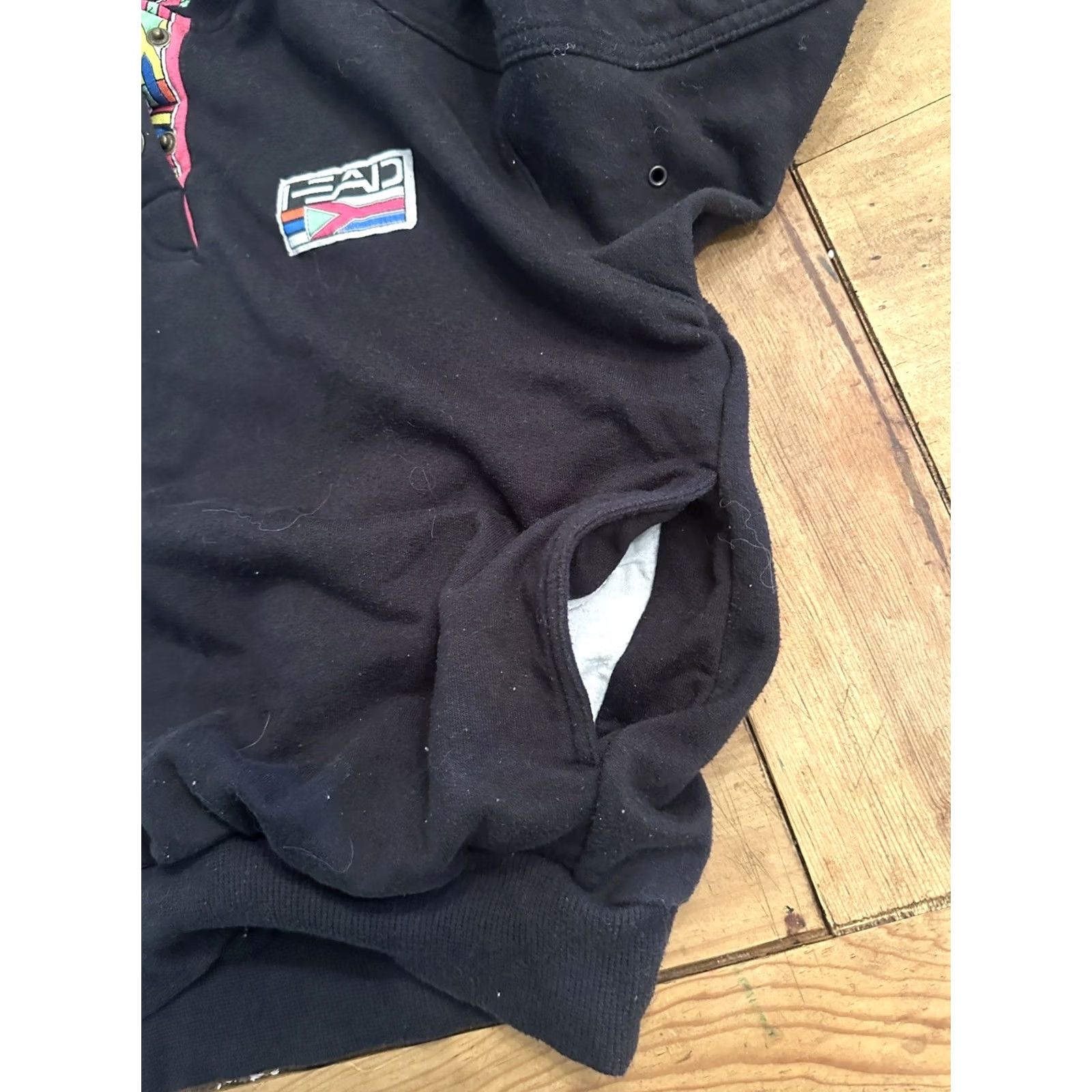 Vintage VINTAGE Head Sportswear Sweater Black Geometric Golf Ski 90s W/ Pockets Small Mens Pullover Wool Knit Size US S / EU 44-46 / 1 - 7 Thumbnail