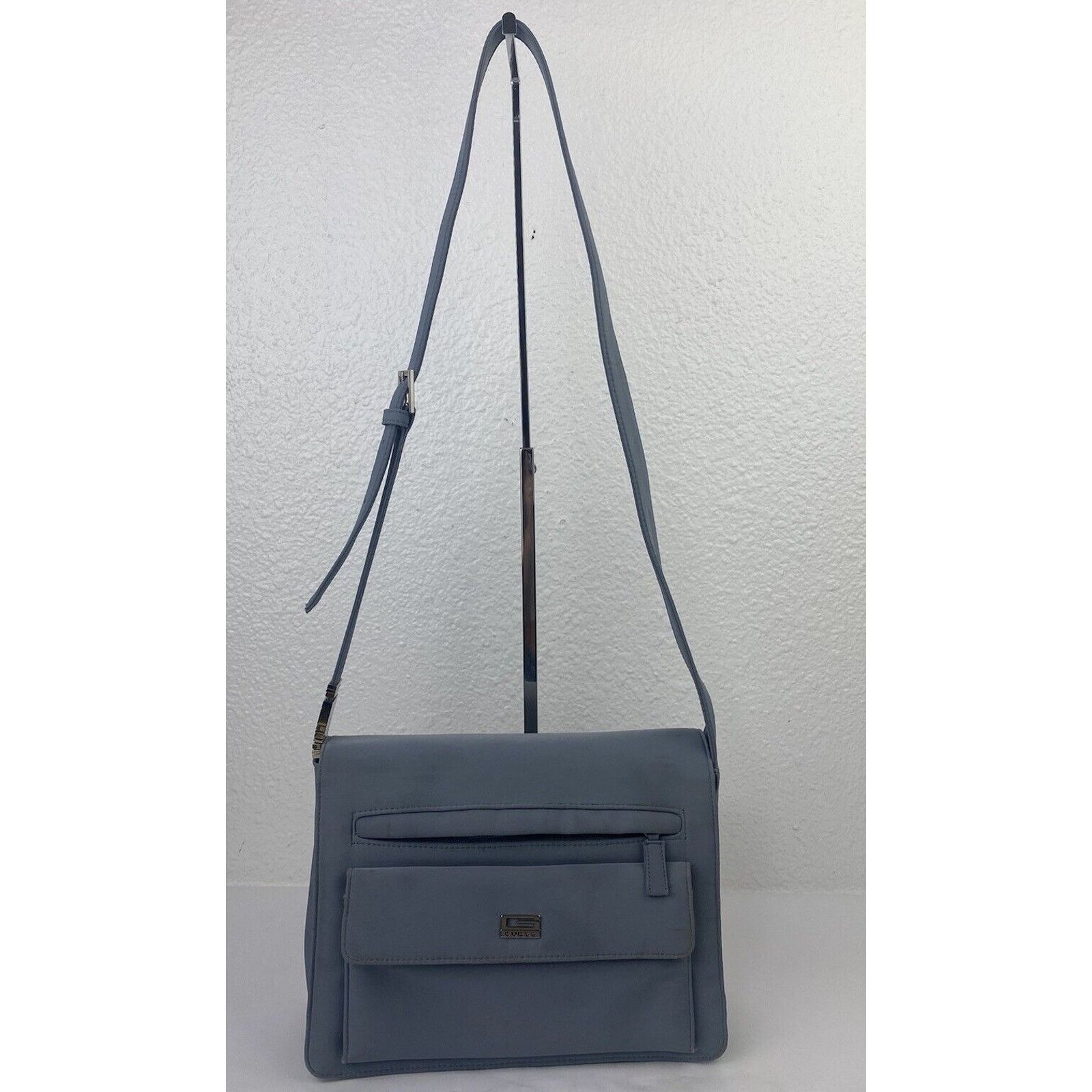 Guess VTG GUESS Gray Nylon Shoulder Bag Purse Metal Logo Y2K 90s Size ONE SIZE - 2 Thumbnail