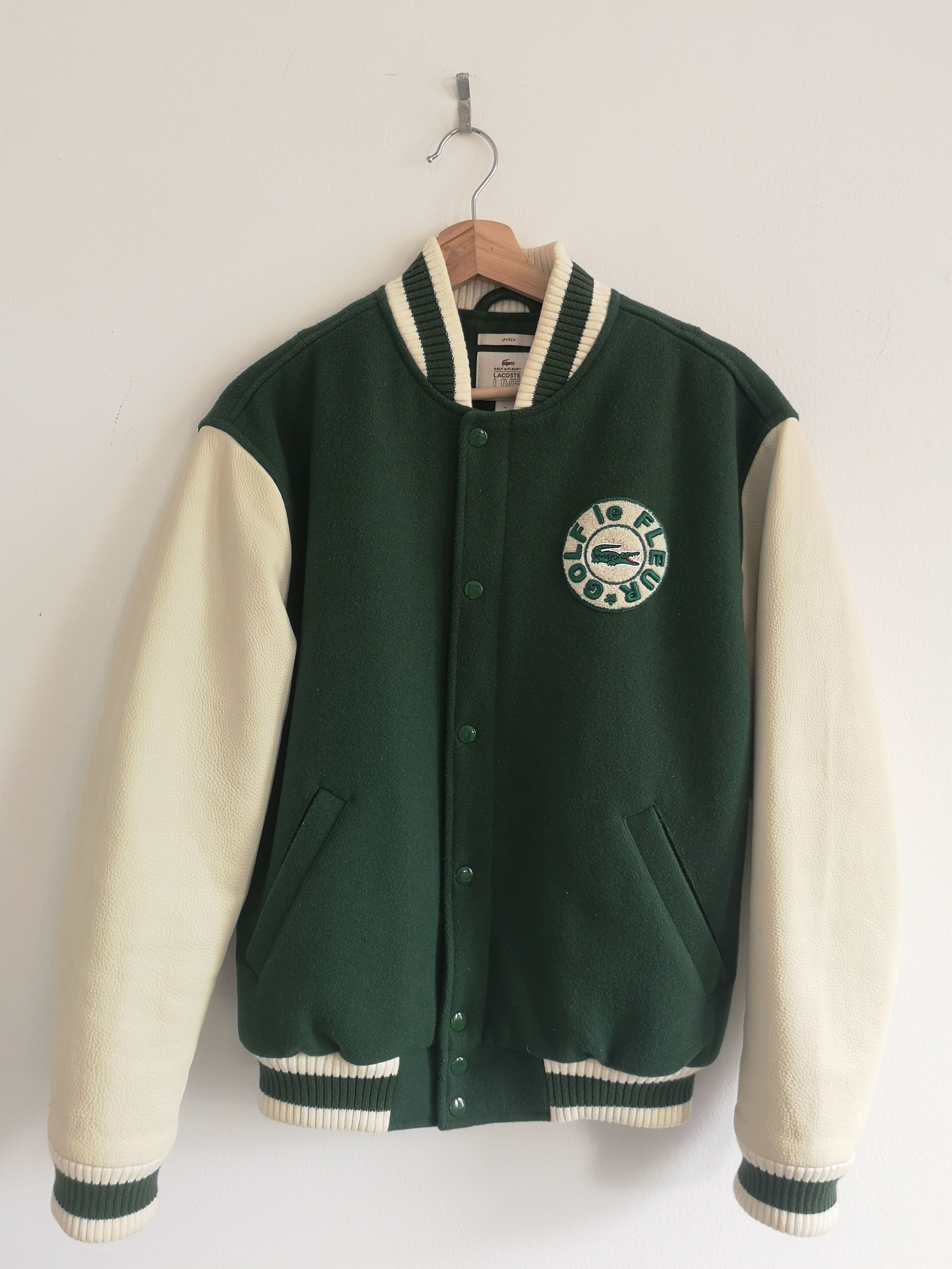 Golf le fleur best sale x lacoste varsity jacket