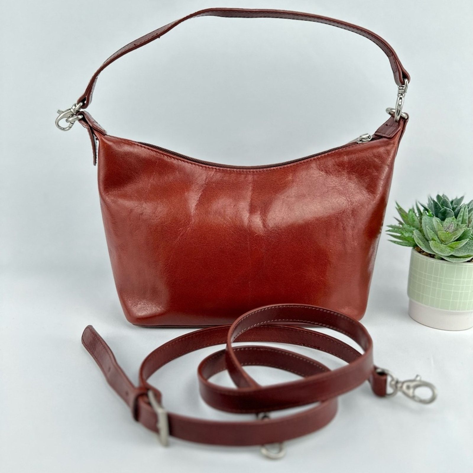 Hobo HOBO INTERNATIONAL Rust Leather Crossbody /handle Bag Size ONE SIZE - 9 Thumbnail