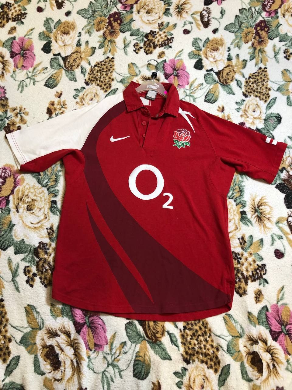 Nike Vintage Nike England Rugby Union Jersey 2007 Swoosh Red Size US M / EU 48-50 / 2 - 1 Thumbnail