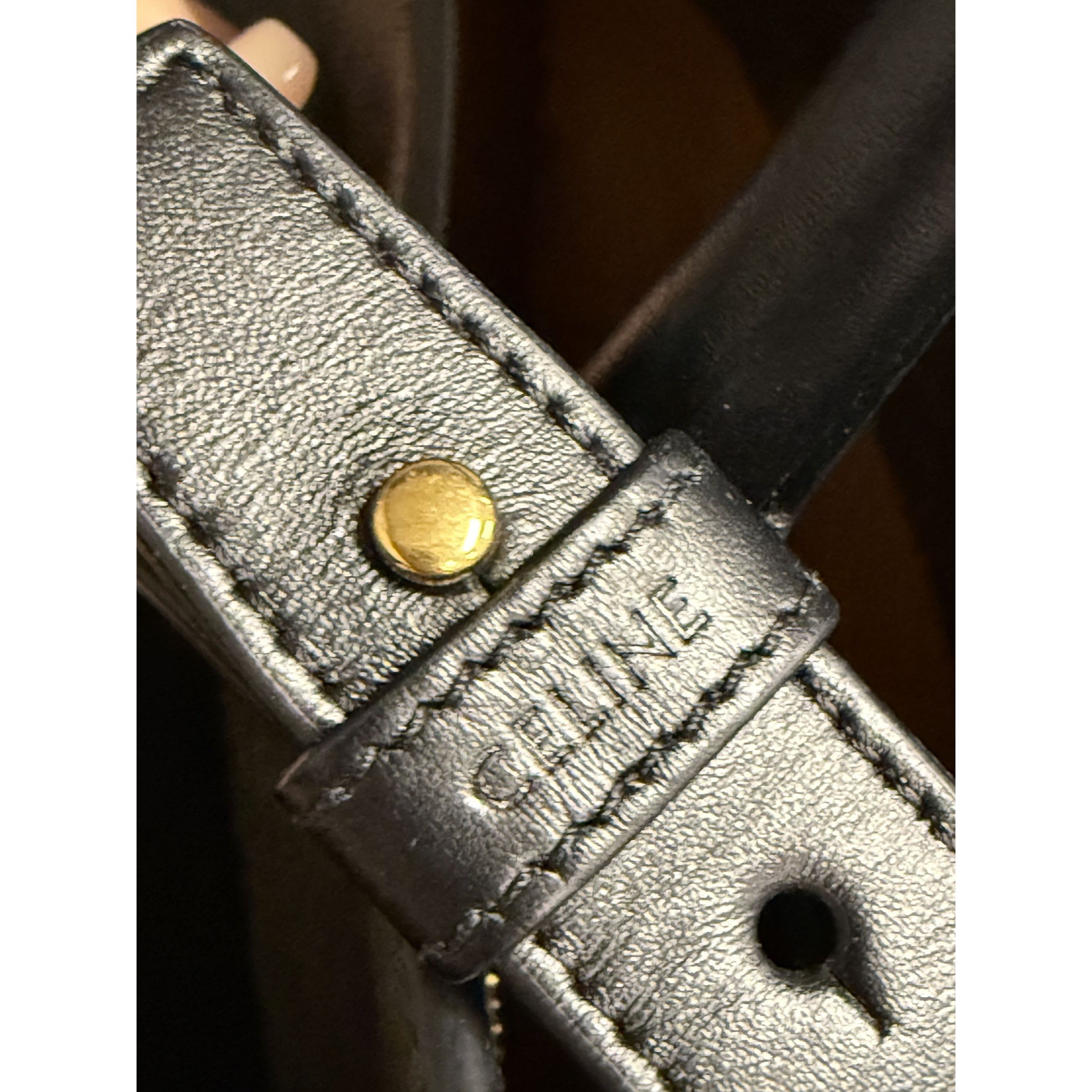 Celine Celine Vertical Cabas Bag In Triomphe Canvas & Leather Size ONE SIZE - 5 Thumbnail