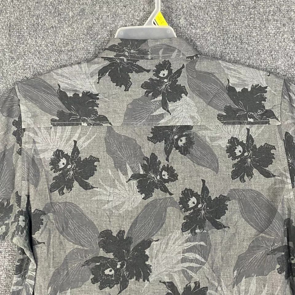 Tankfarm & Co. Tankfarm Button Up Shirt Men's Large Hawaiian Gray Adults L Size US L / EU 52-54 / 3 - 8 Thumbnail