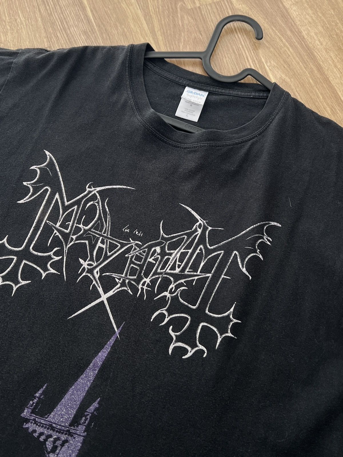 Gildan Vintage Mayhem De Mysteriis Dom Sathanas 2007 Tee size M-L Size US L / EU 52-54 / 3 - 6 Thumbnail