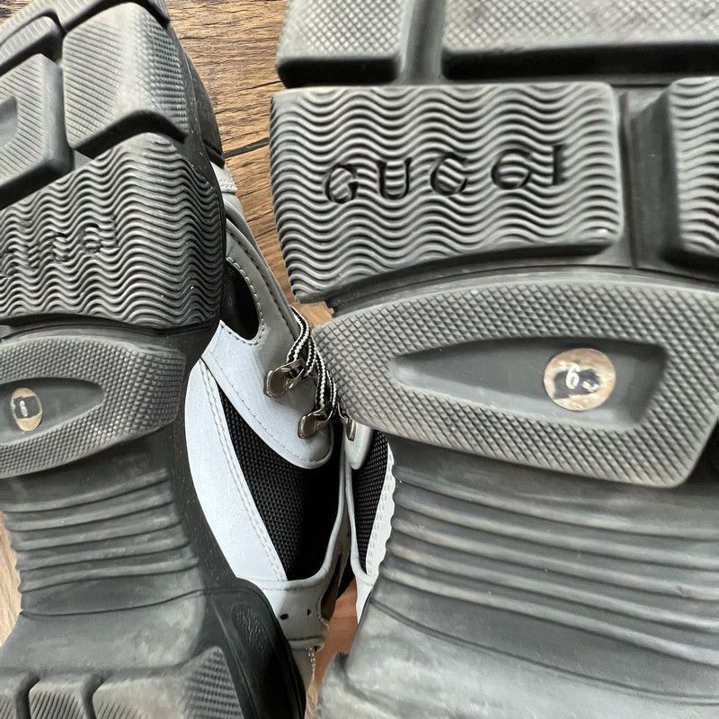Gucci Gucci Flashtrek Black and Gray Casual Sneakers - Size US 7.5 / EU 40-41 - 6 Thumbnail