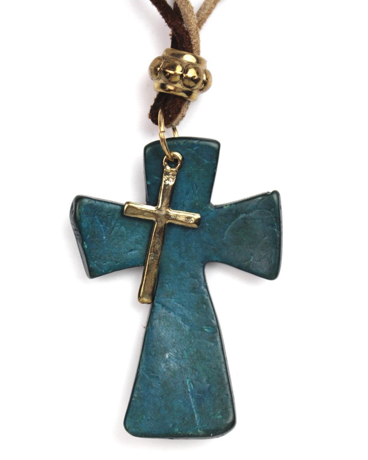 Hysteric Glamour 2000S JAPANESE MADE TERRA TEAL CROSS NECKLACE Size ONE SIZE - 3 Thumbnail