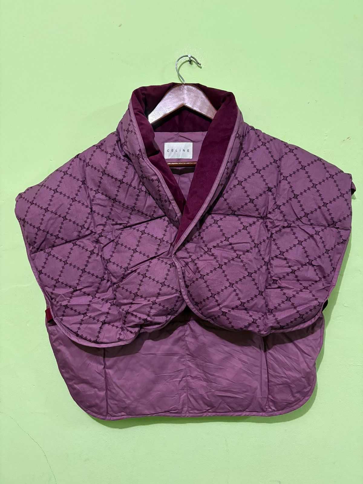 Celine Vintage Celine Poncho Vest Monogram Design Size US M / EU 48-50 / 2 - 1 Thumbnail