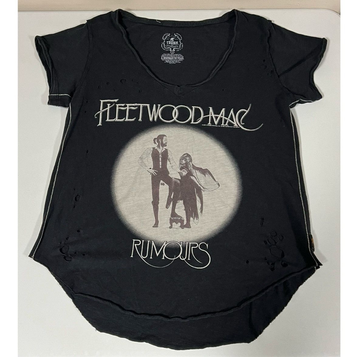 Band Tees Black Fleetwood Mac Rumors T-Shirt Top Band Tee Size S 🧹✨ Size US S / EU 44-46 / 1 - 2 Thumbnail