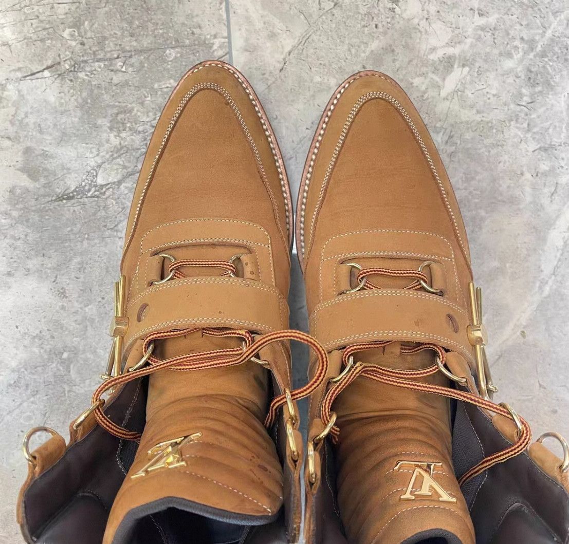 Louis Vuitton Louis Vuitton Creeper Leather Martin Boots Size US 8.5 / IT 38.5 - 4 Thumbnail