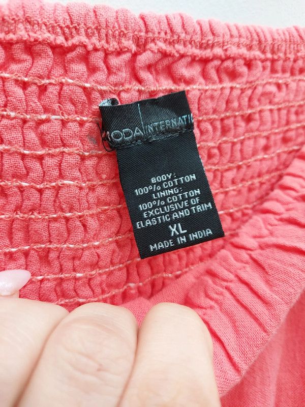 Victoria's Secret Moda International coral midi dress XL UK 16 18 Size XL / US 12-14 / IT 48-50 - 5 Thumbnail