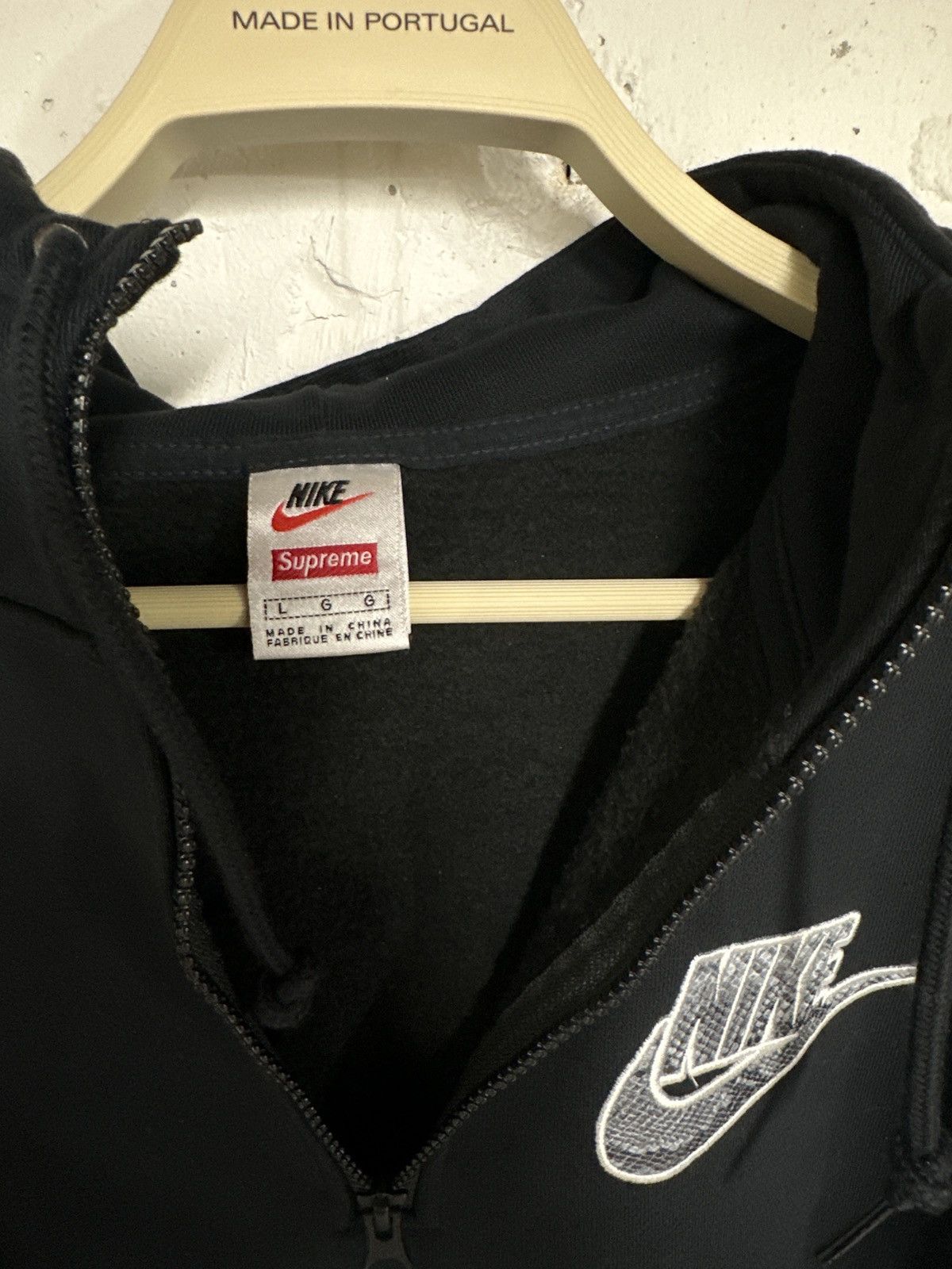 Nike × Supreme Supreme Nike Half Zip Hoodie Sweatshirt Black Nike × Supreme Supreme Nike Half Zip Hoodie Sweatshirt Black