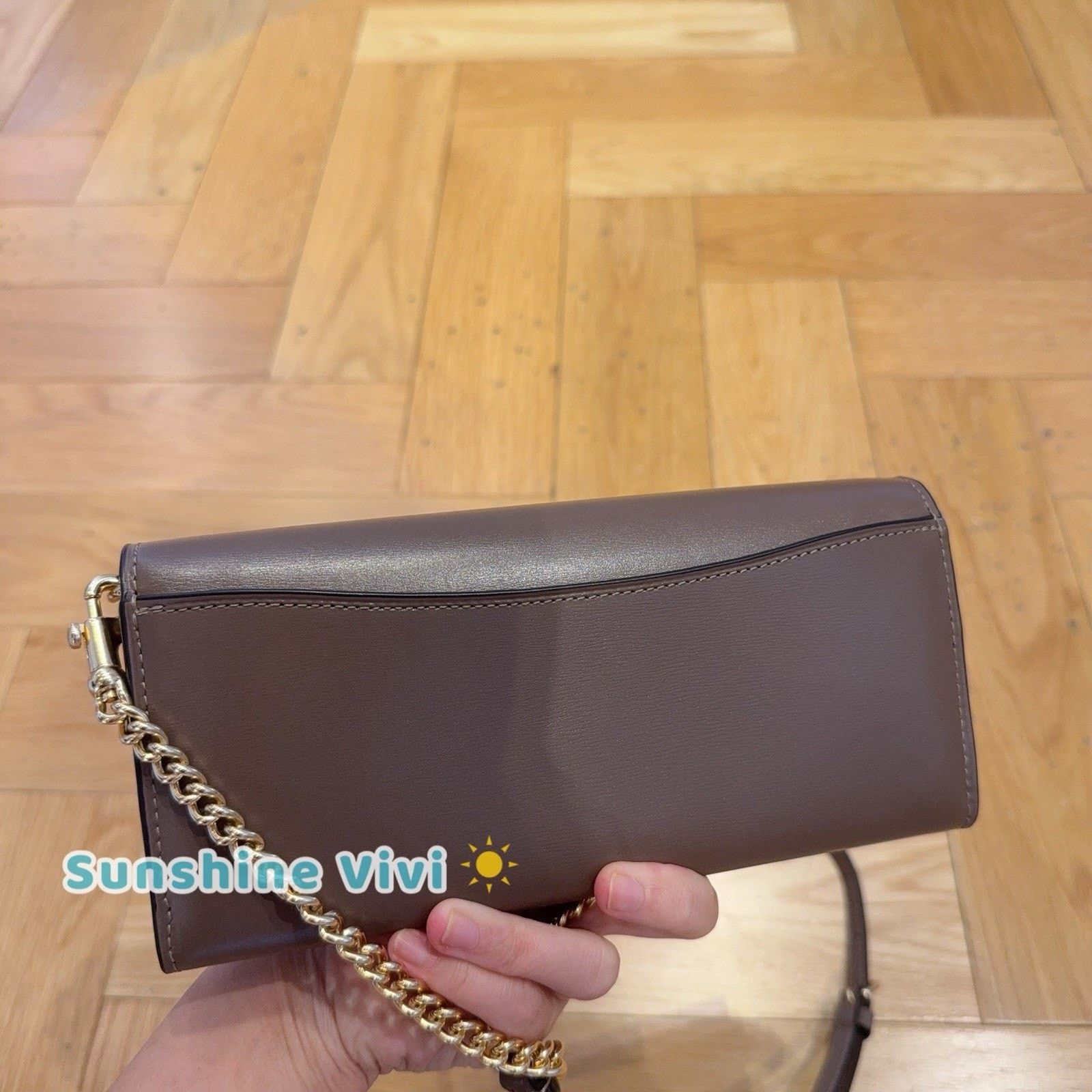 Coach NWT Coach Klare Wallet Chain CBI22 leather Gold/Dark Stone Size ONE SIZE - 2 Thumbnail