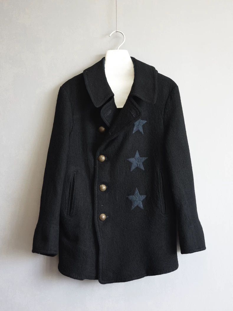 Yohji Yamamoto Yohji Yamamoto 06AW Brass Star Embroidered Felted Jacket 25 Size US M / EU 48-50 / 2 - 1 Thumbnail