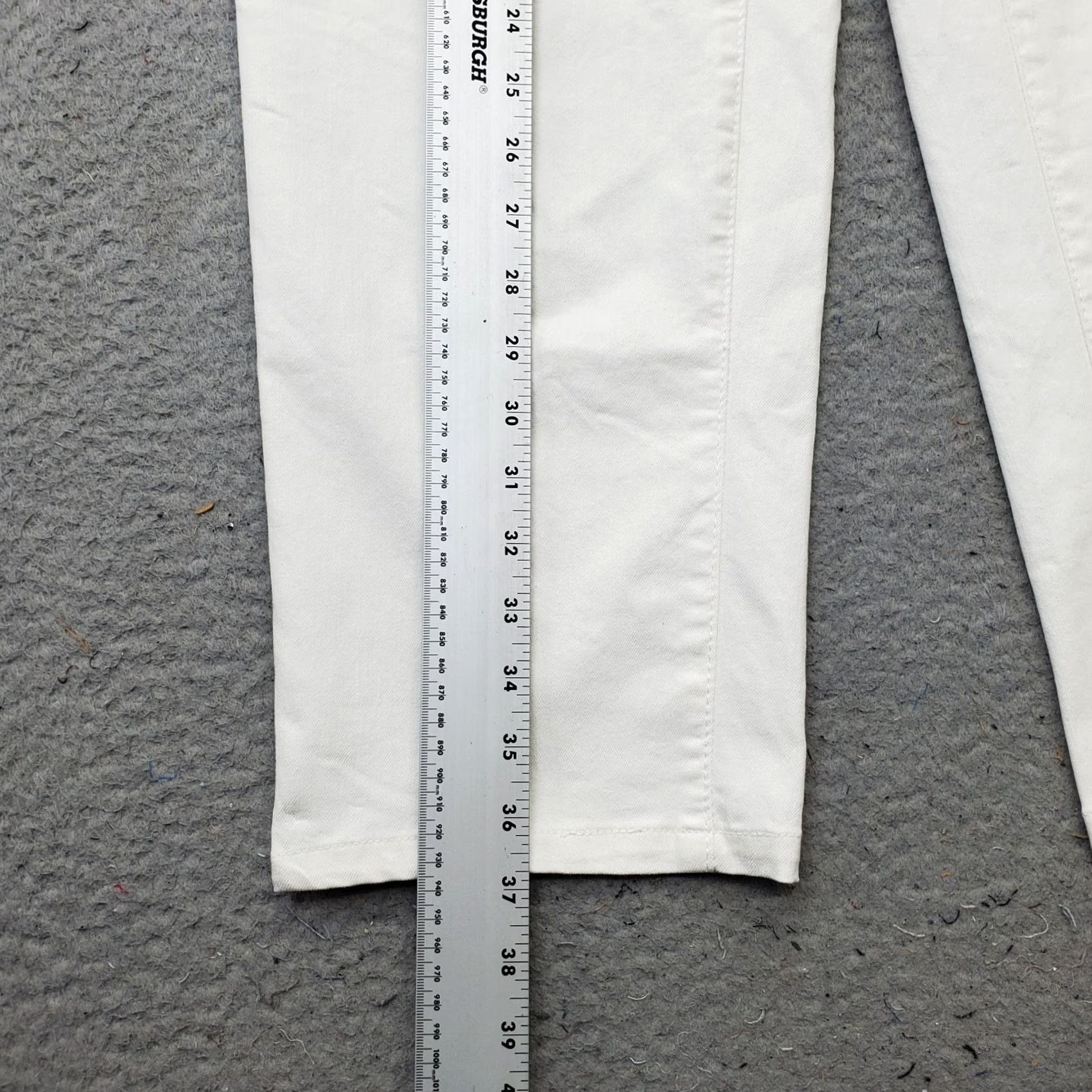 Denime Denim 24/7 Straight Jeans Womens 18W White Stretch Boho Streetwear Light Wash Denim 24/7 Womens 18W White Stretch Straight Jeans Size 40" / US 18 - 3 Thumbnail