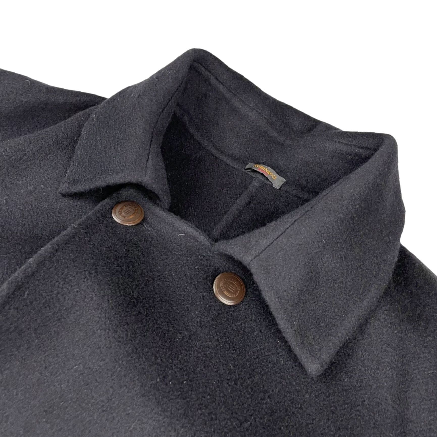 Apolis Rubinacci Napoli Men’s Pea Coat Navy Blue 46L Cashmere Double Breasted Italy Coat Mens Size US S / EU 44-46 / 1 - 2 Thumbnail