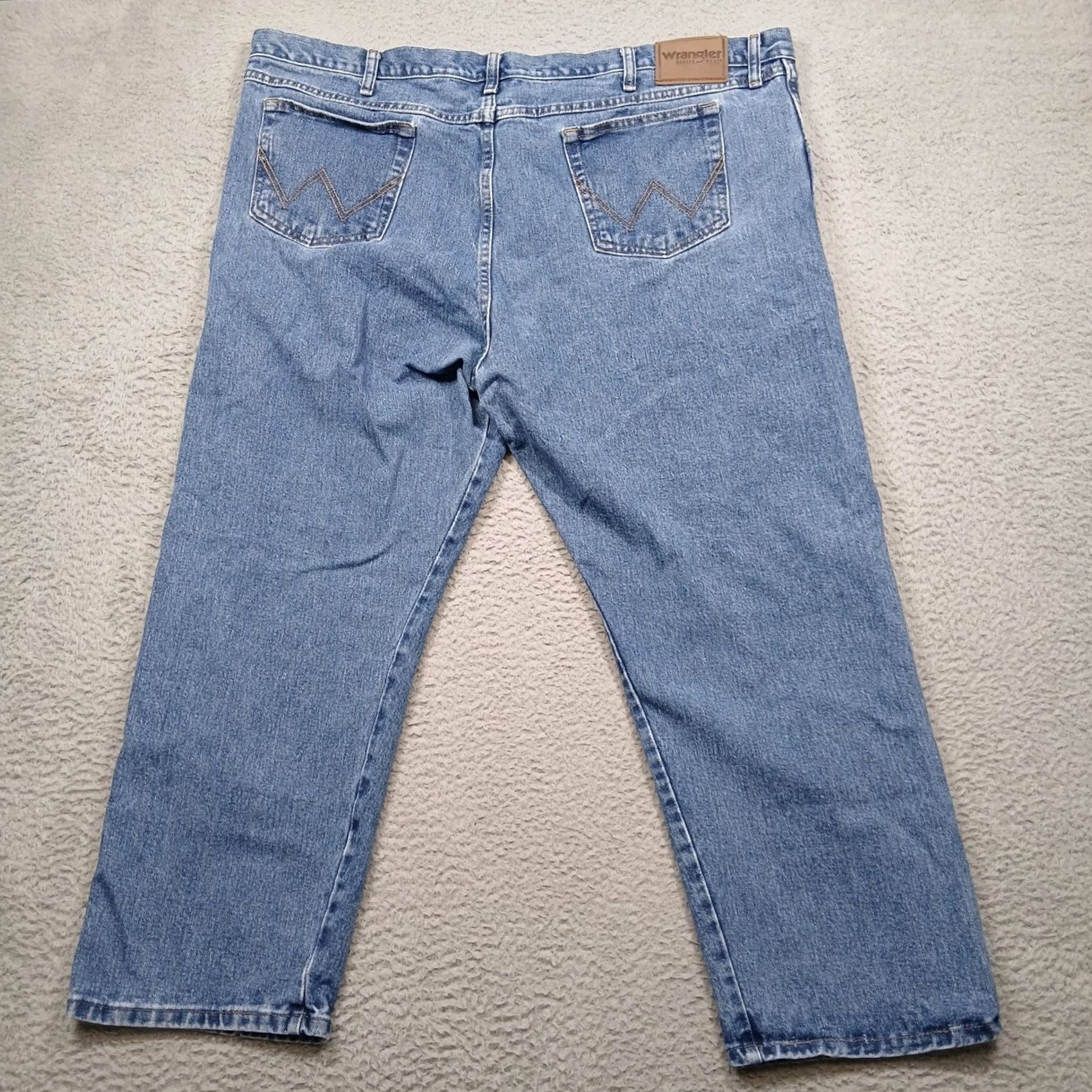 Wrangler Wrangler Jeans Mens 46 Blue Rugged Wear Men 46x28 Cotton Denim Made Nicaragua Size US 30 / EU 46 - 3 Thumbnail