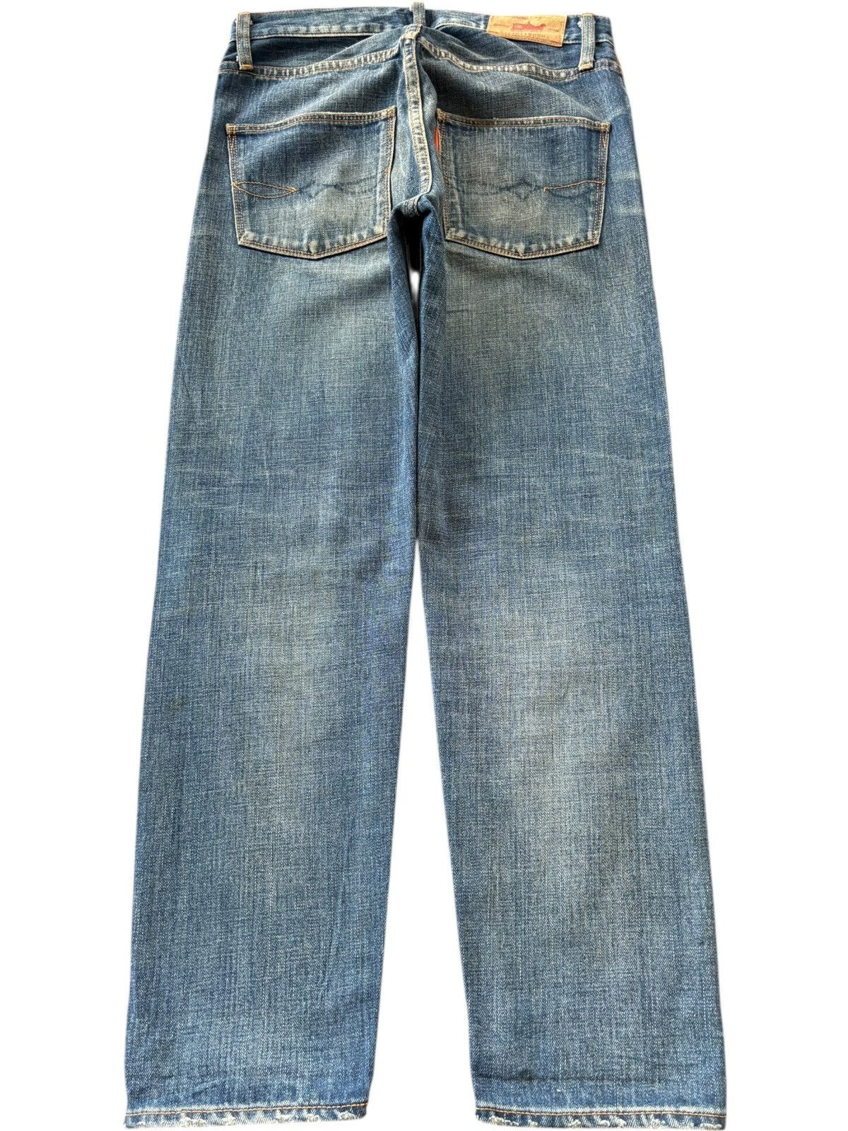 Edwin Vintage Japanese Brand Mud Wash Distressed Selvedge Jeans Size 28" / US 6 / IT 42 - 2 Thumbnail