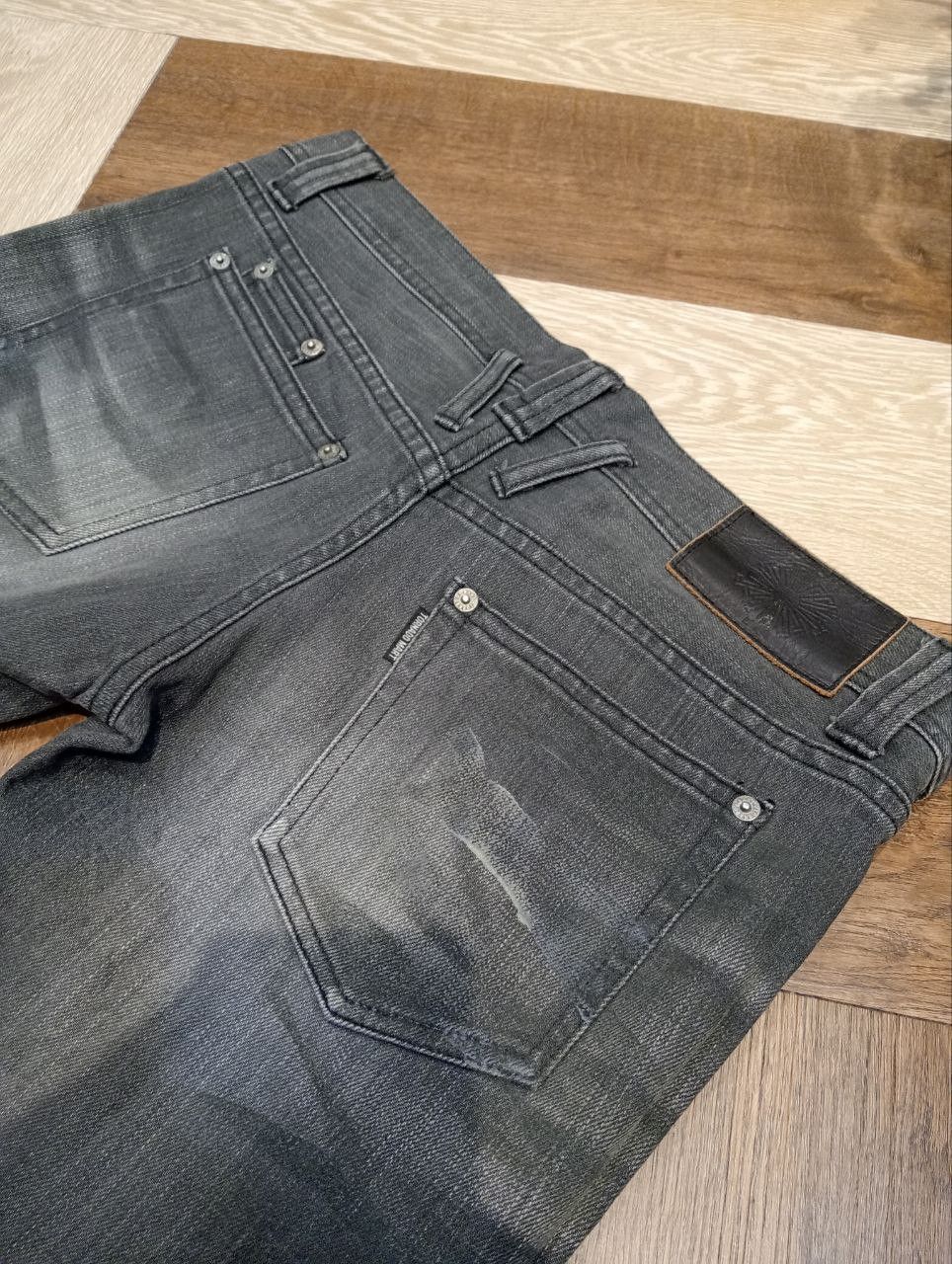 Tornado Mart TORNADO MART STRETCH DENIM JEANS GREY FADE JAPAN DESIGNER Size 34" / US 12 / IT 48 - 9 Thumbnail