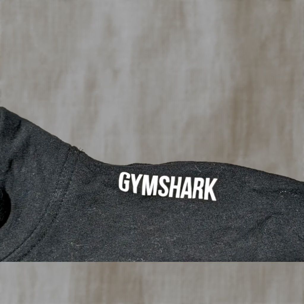 Gymshark Sweatshirt Womens Small Black Pippa Pullover Cropped Crop Logo Long Sleeve Activewear, Women's