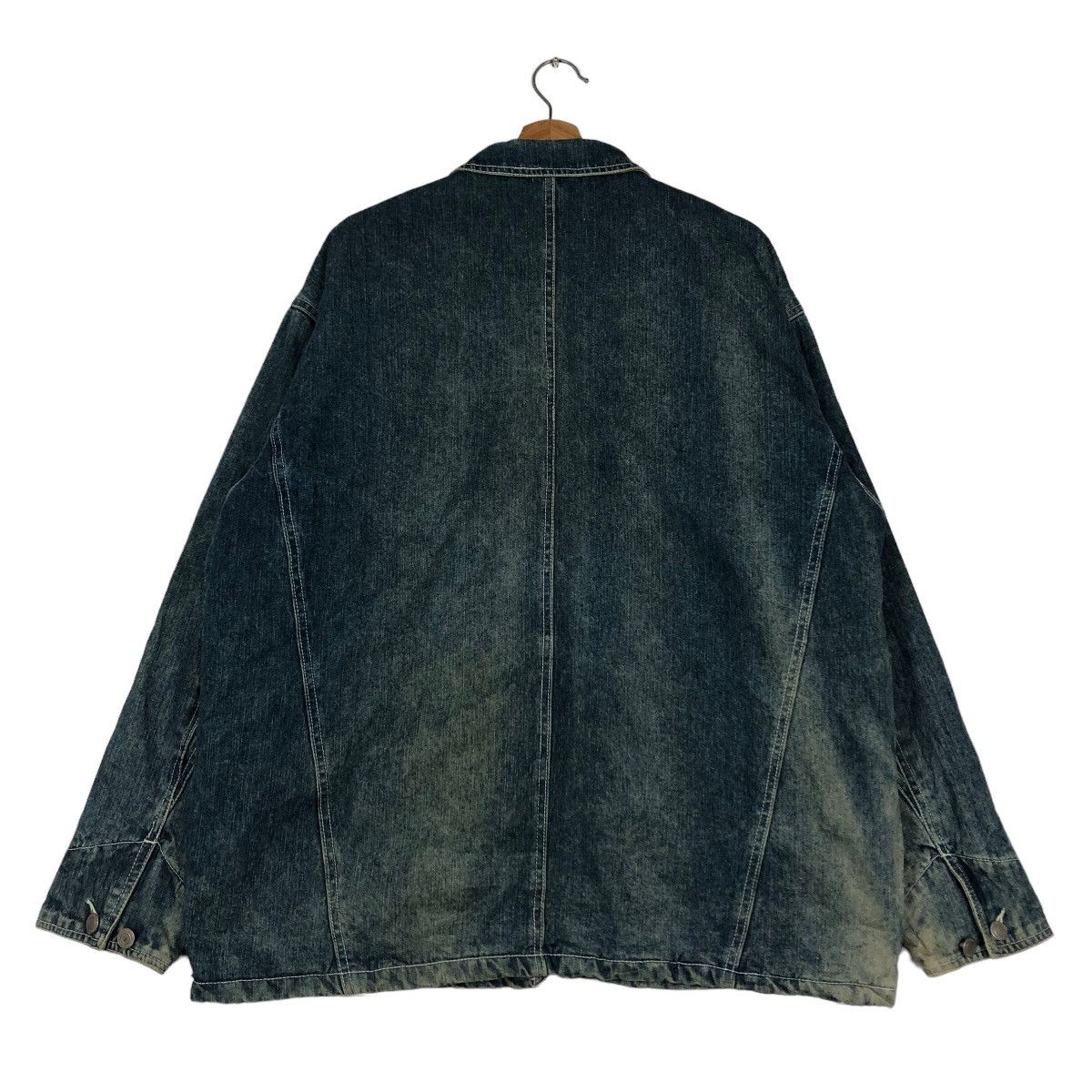 Vintage 🔥Vintage Denim Chore Jacket Multi Pocket Greeman Co. Japan Size US L / EU 52-54 / 3 - 8 Thumbnail
