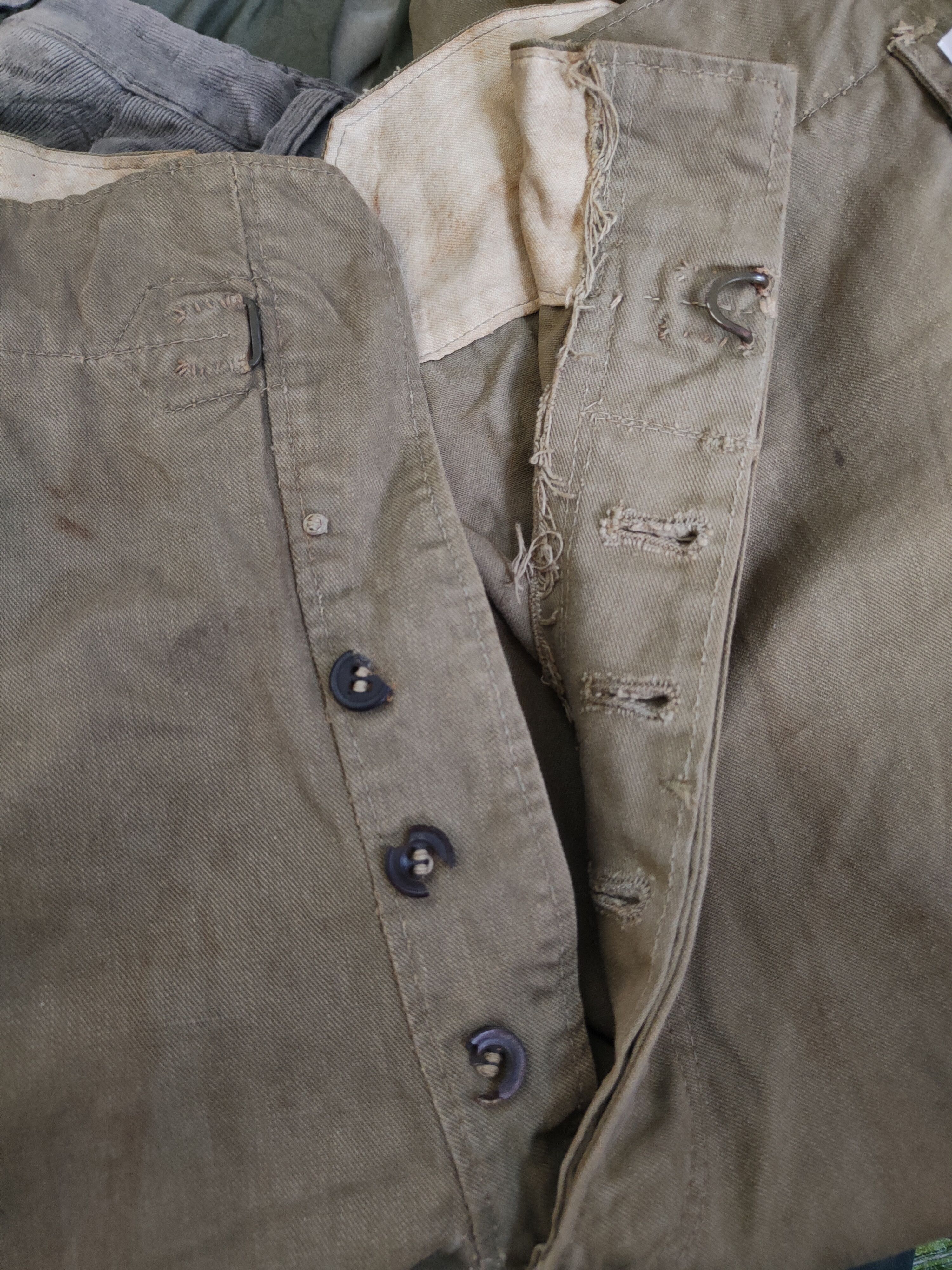 Vintage DL Japan vintage military worker Olive cargo Pants #W1790 Size US 30 / EU 46 - 15 Thumbnail