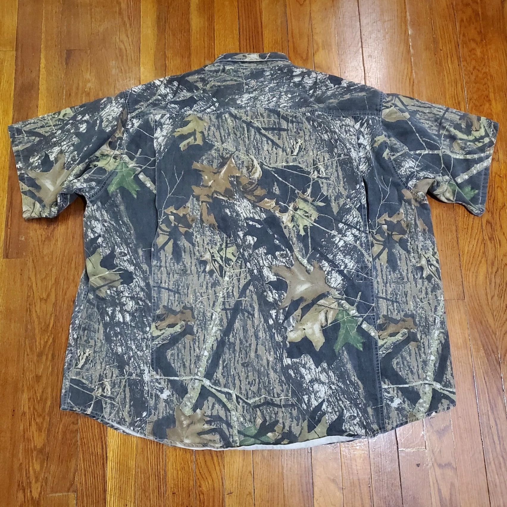 Vintage Browning Shirt Mens XXXL Camouflage Mossy Oak Short Sleeve Button Front Hunting Size US XXL / EU 58 / 5 - 7 Thumbnail