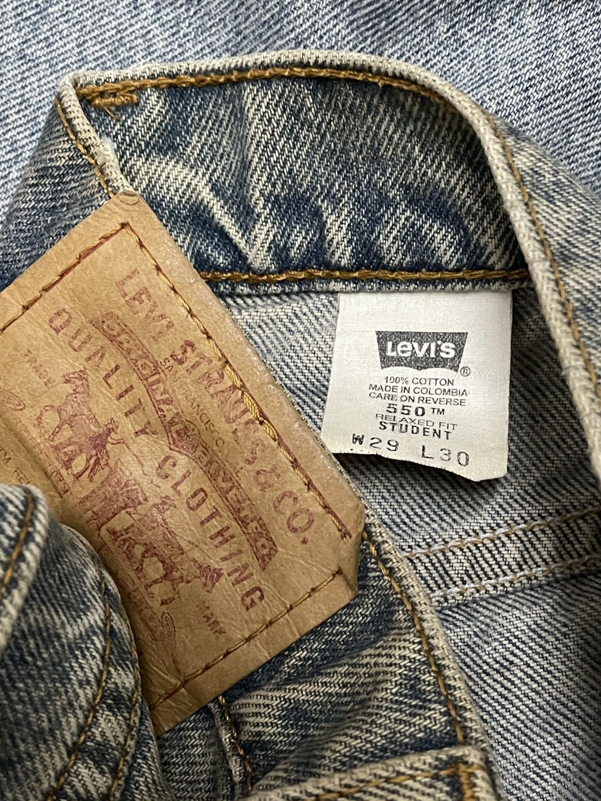 Levi's Vintage Clothing Vintage 1990s Levis Usa 550 Style Distressed Dirt Denim Size US 28 / EU 44 - 17 Thumbnail