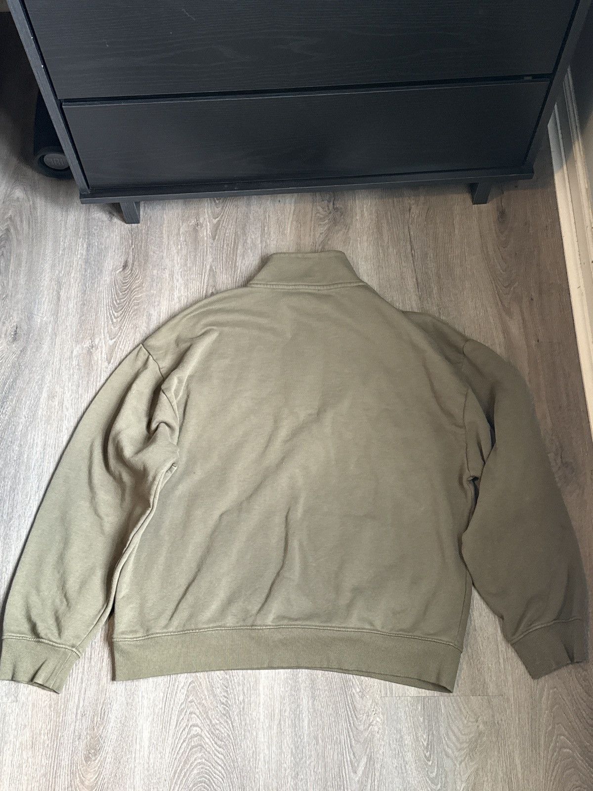True Religion True Religion Quarter Zip Hoodie Olive Size Large Stained Size US L / EU 52-54 / 3 - 7 Thumbnail