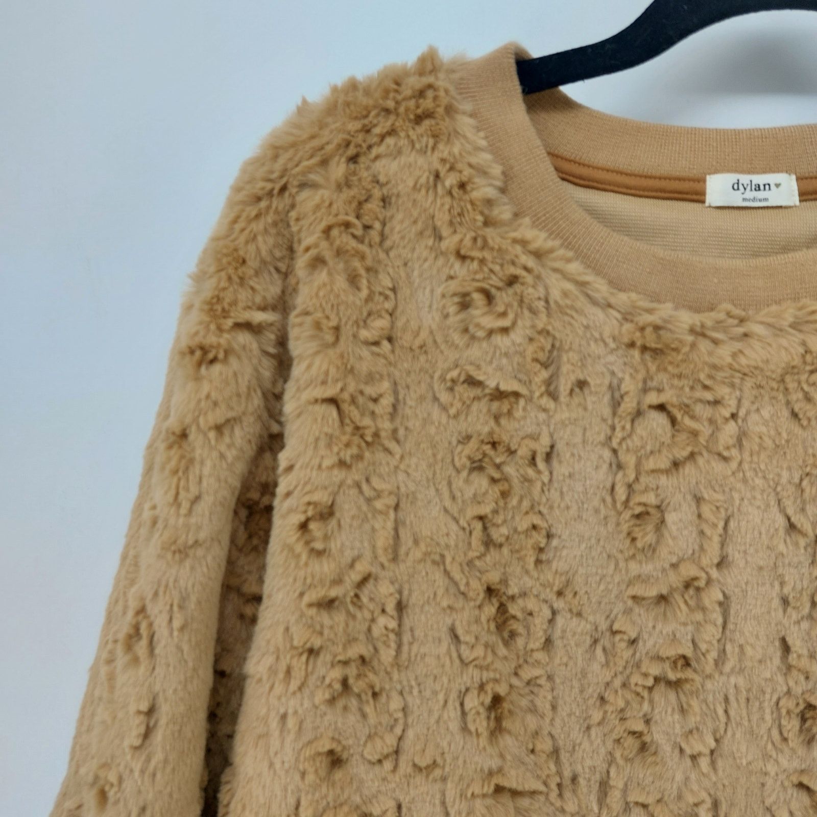 dylan Dylan Faux Fur Pullover Sweater Brown Women Sz M Size M / US 6-8 / IT 42-44 - 9 Thumbnail