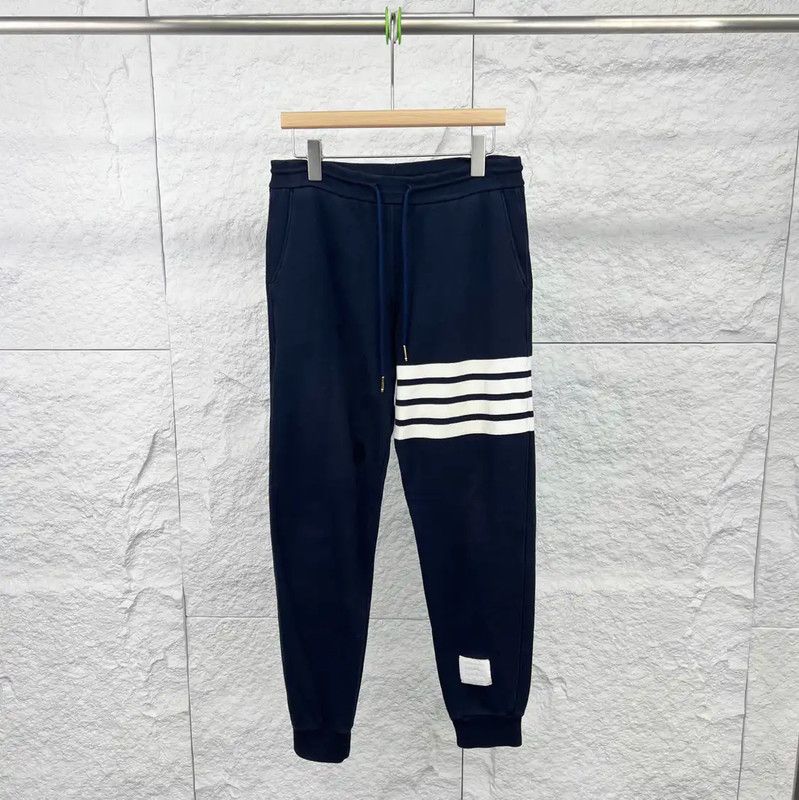 Thom Browne Thom Browne Blue Cotton Casual Pants 0089 Size 28" / US 6 / IT 42 - 1 Thumbnail