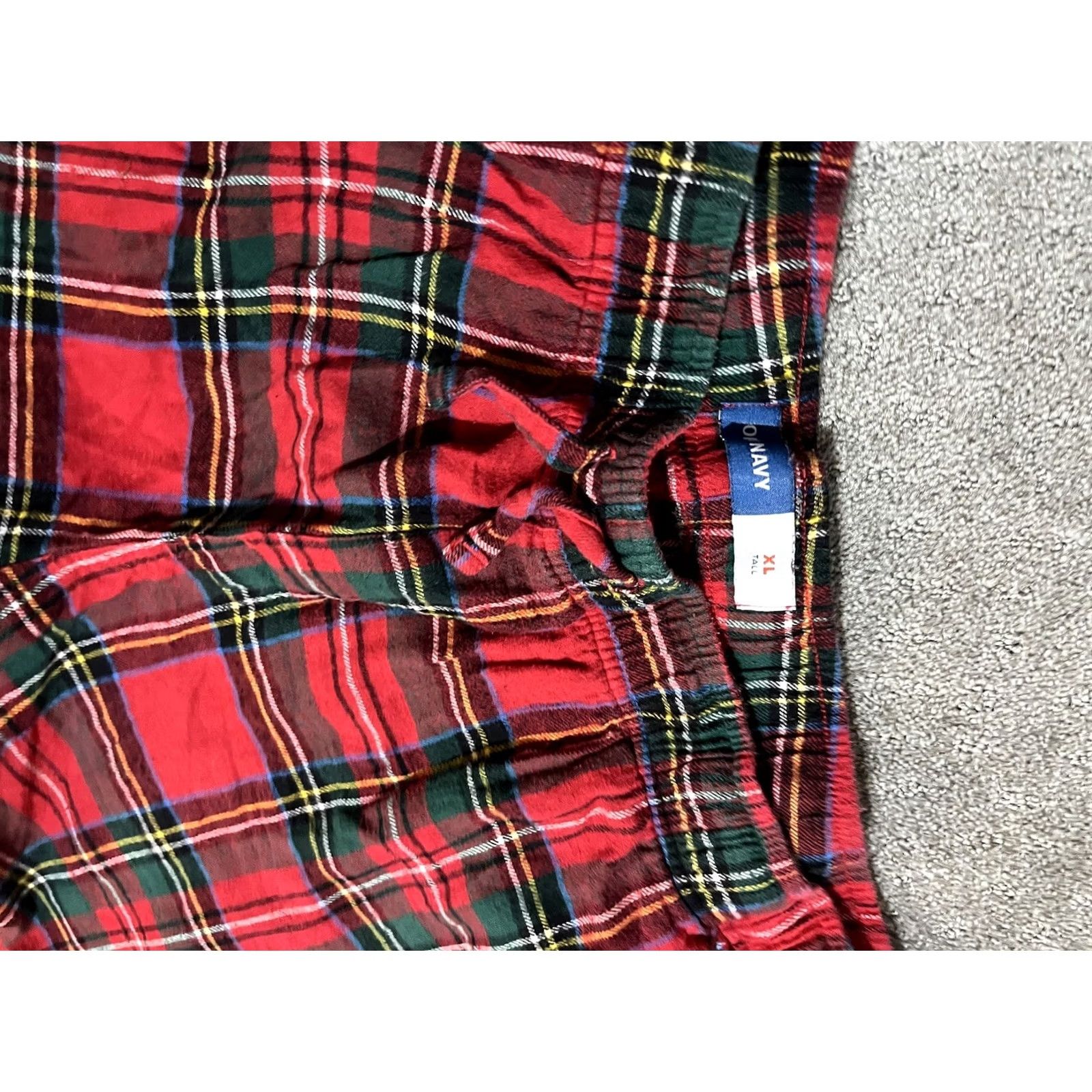 Old Navy Old Navy Red Plaid Pajama Pants XL Tall Men's Pajama Pants Size 40" / US 18 - 5 Thumbnail
