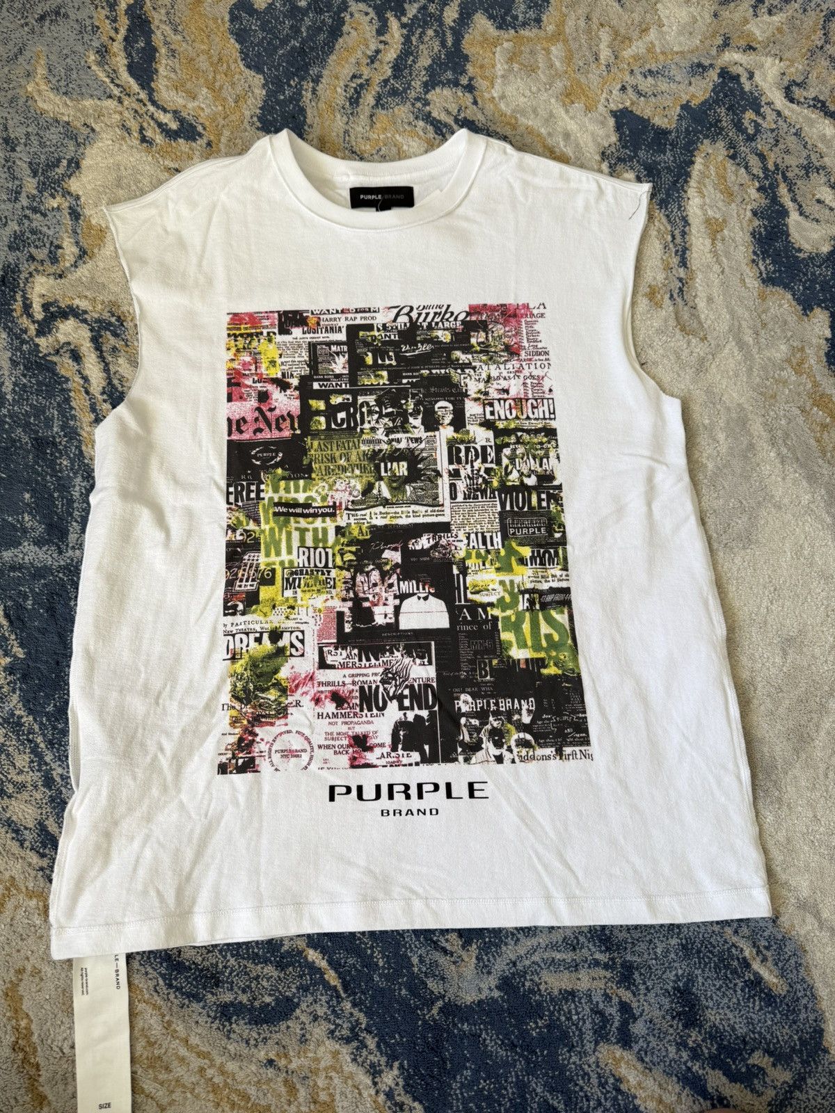 Purple Brand Purple brand sleeveless white tee Size US S / EU 44-46 / 1 - 1 Thumbnail