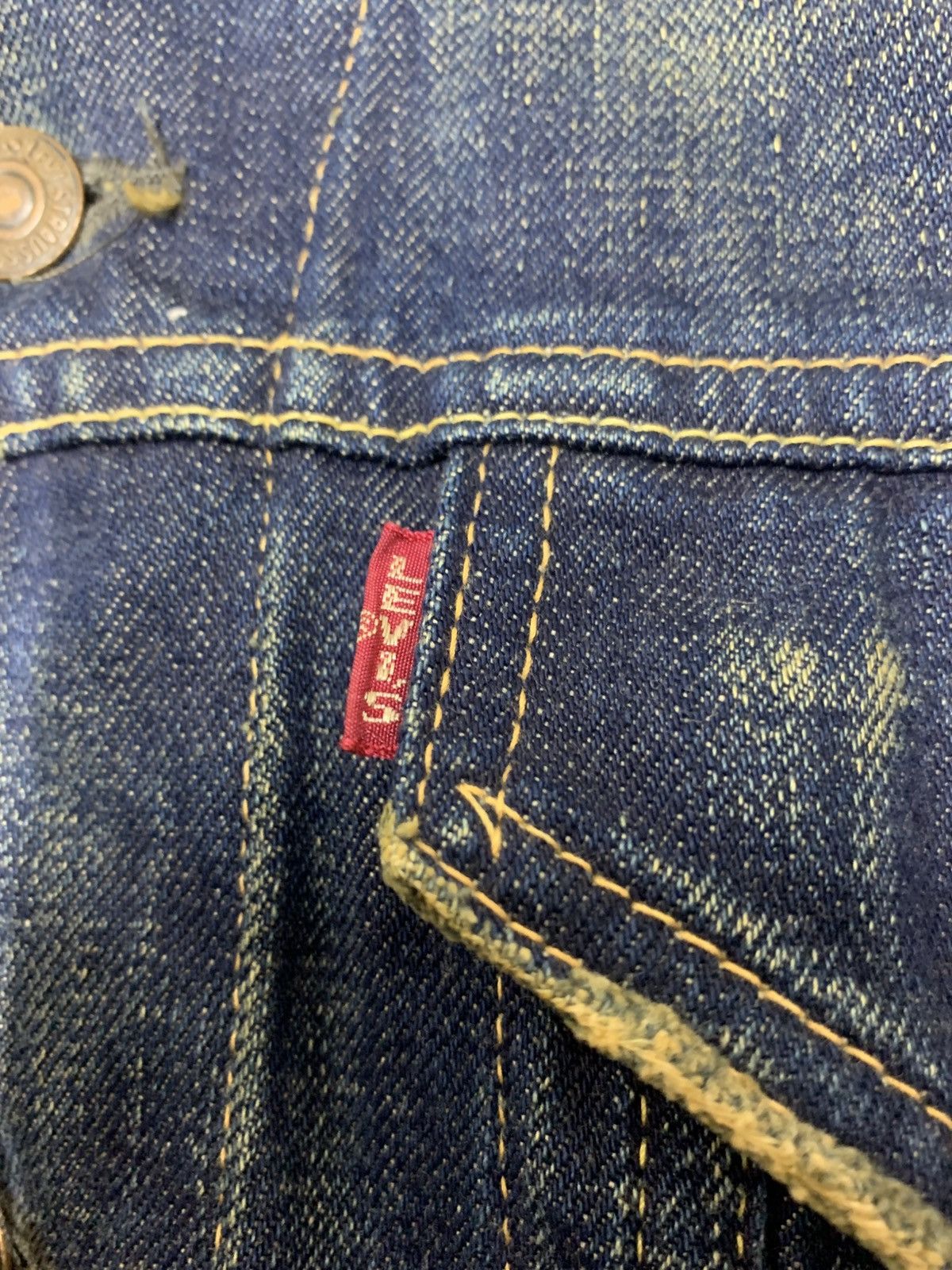 Levi's Levi’s Big E Japan Trucker Type 3 Dirty Painted Denim Size US M / EU 48-50 / 2 - 7 Thumbnail