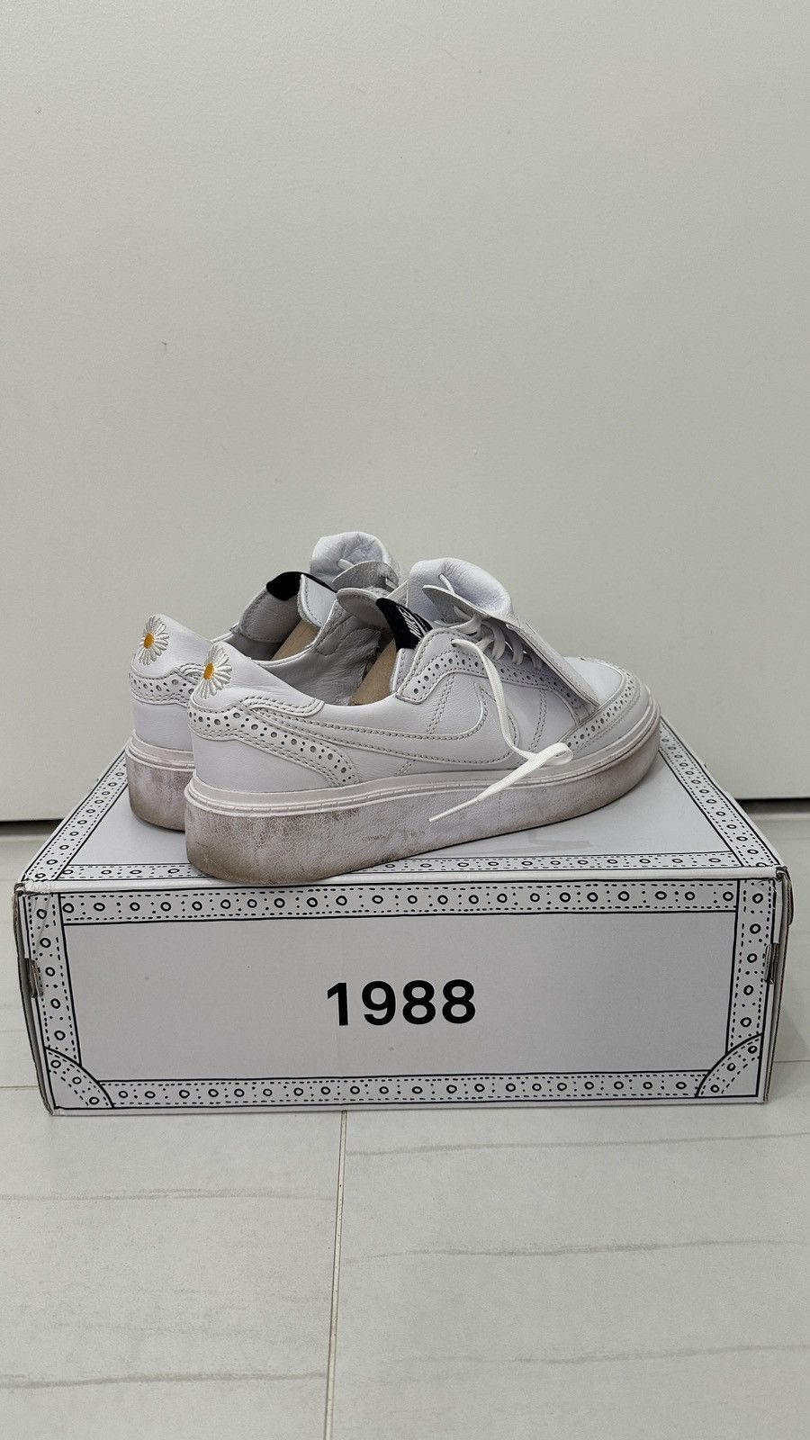 Nike × peaceminusone Nike G-Dragon x Kwondo 1 Triple White (peaceminusone) Size US 8 / EU 41 - 3 Thumbnail