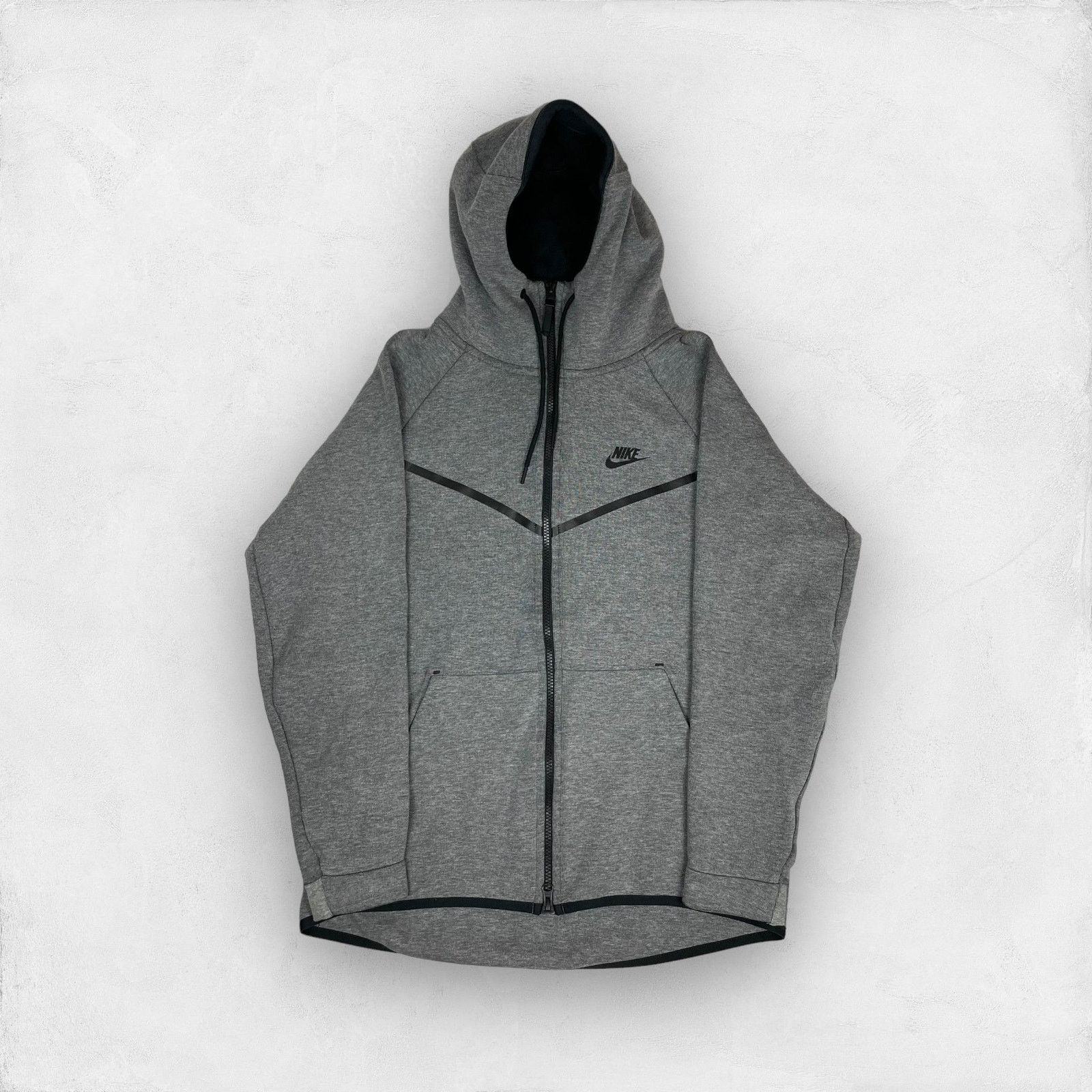 Nike Nike Tech Fleece Men's Gray Cotton Full Zip Hoodie Medium Size US M / EU 48-50 / 2 - 1 Thumbnail