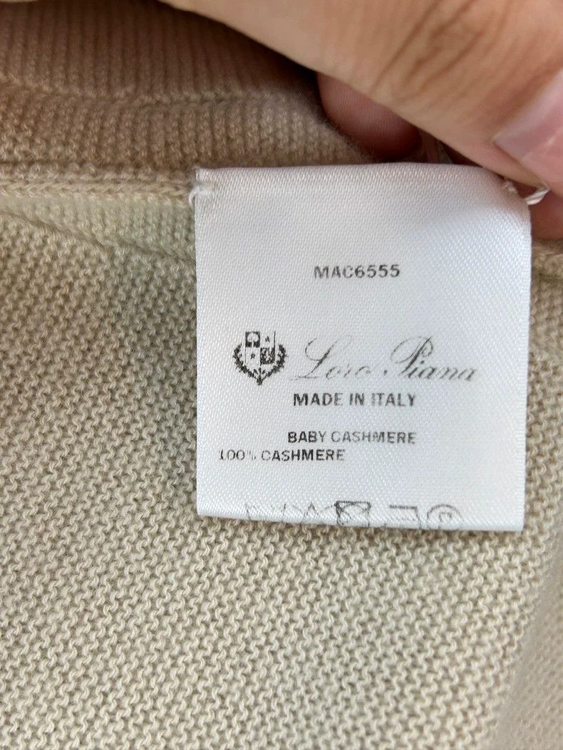 Loro Piana LORO PIANA Camel colored cashmere open shirt sleeveless kn Size L / US 10 / IT 46 - 8 Thumbnail