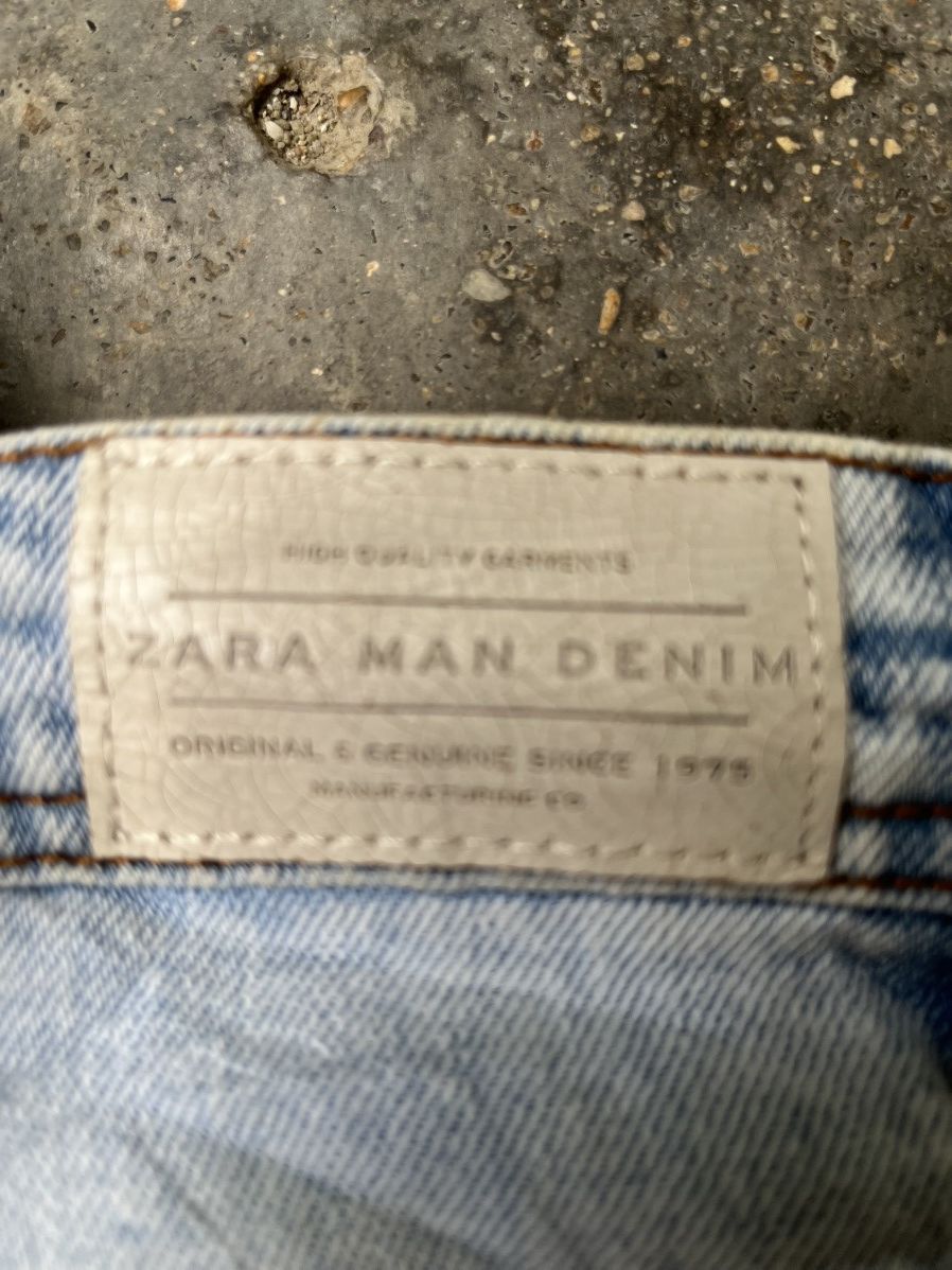 Zara VINTAGE ZARA MAN DENIM DISTRESSED STYLE Size US 34 / EU 50 - 10 Thumbnail