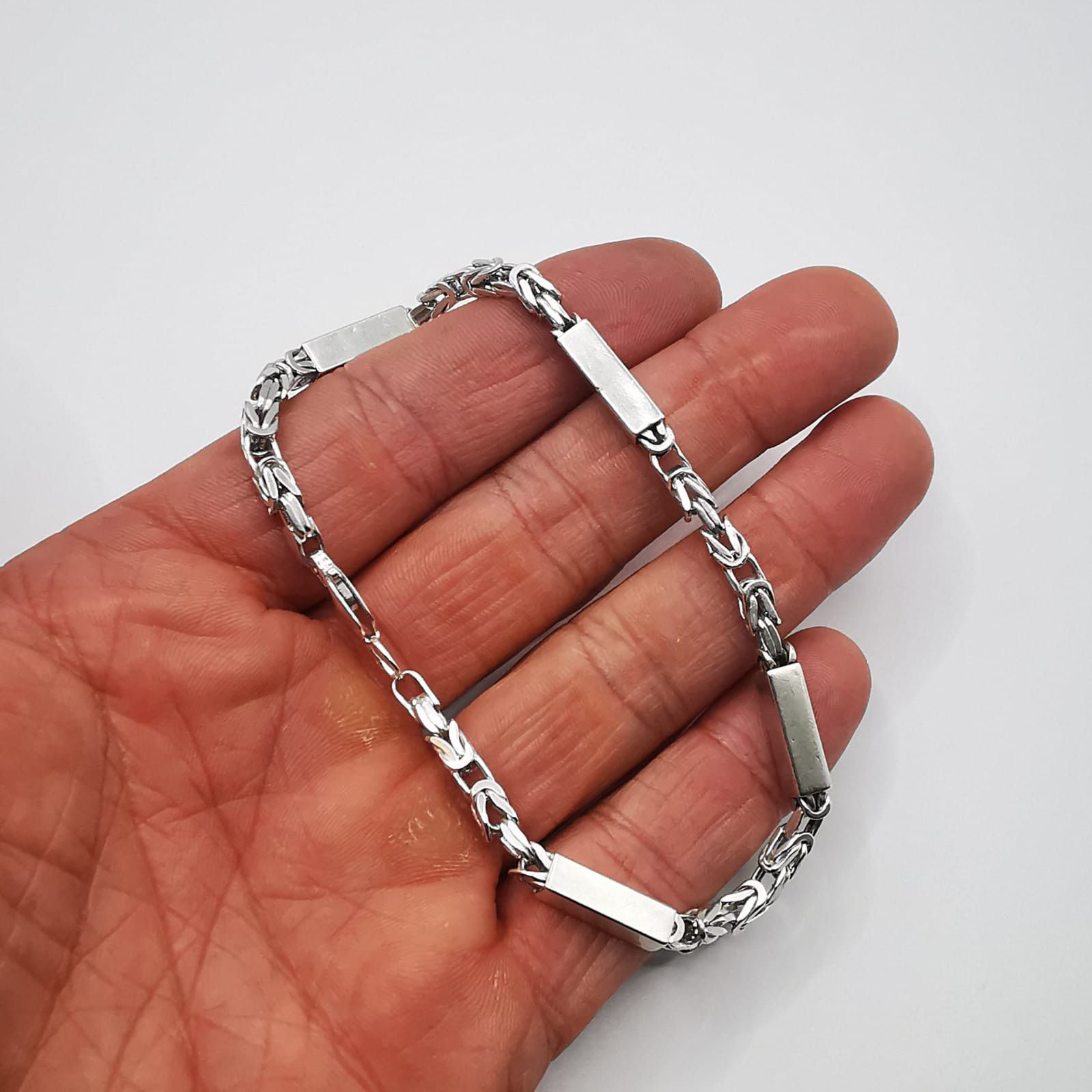Sterling Silver Vintage Bracelet Jewelry,925 Sterling Silver 21,35g Size ONE SIZE - 6 Thumbnail